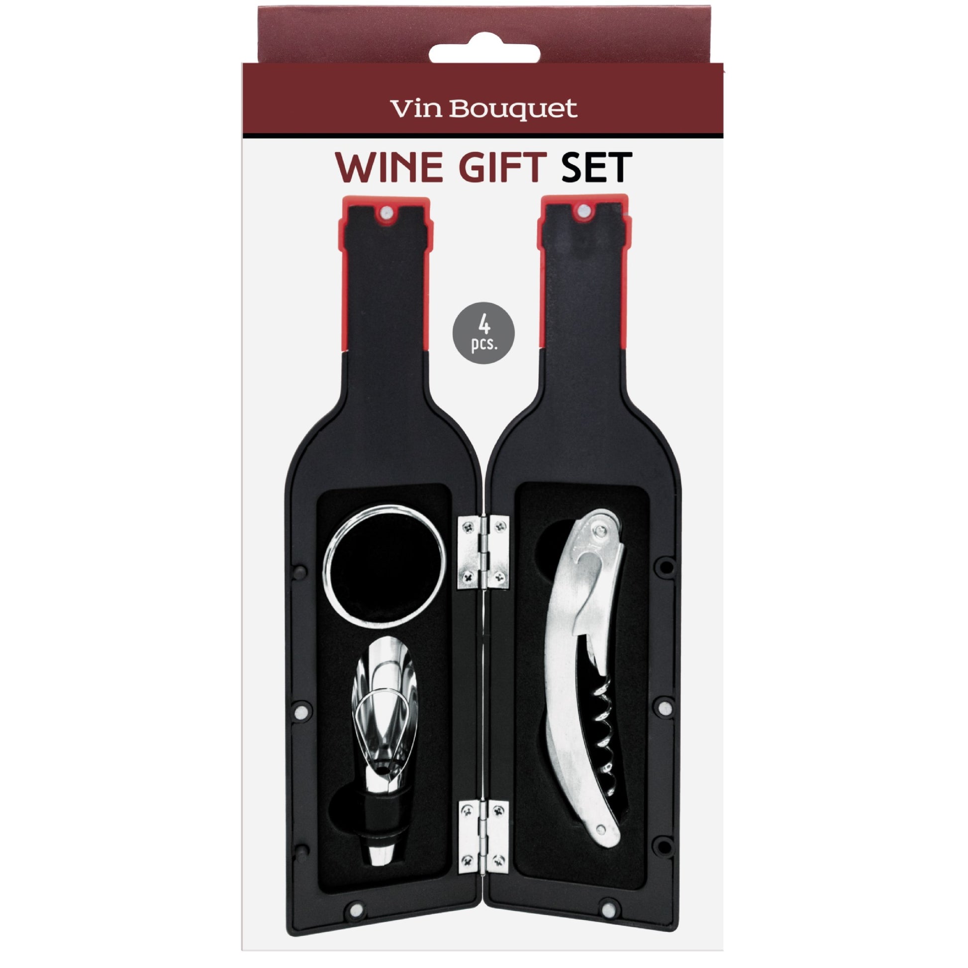 Set Regalo de Vino – Estuche Botella con Descorchador y Tapón