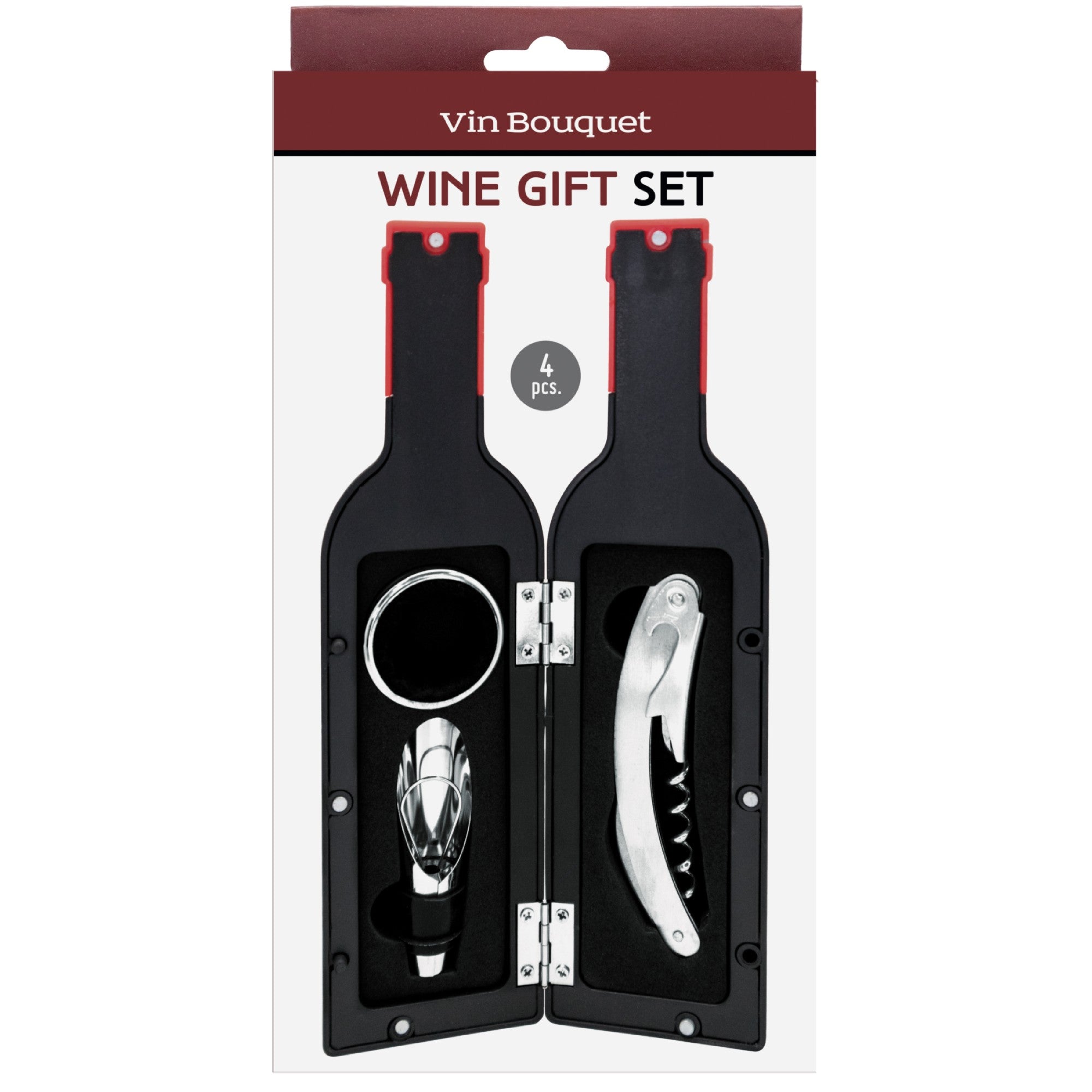 Set Regalo de Vino – Estuche Botella con Descorchador y Tapón