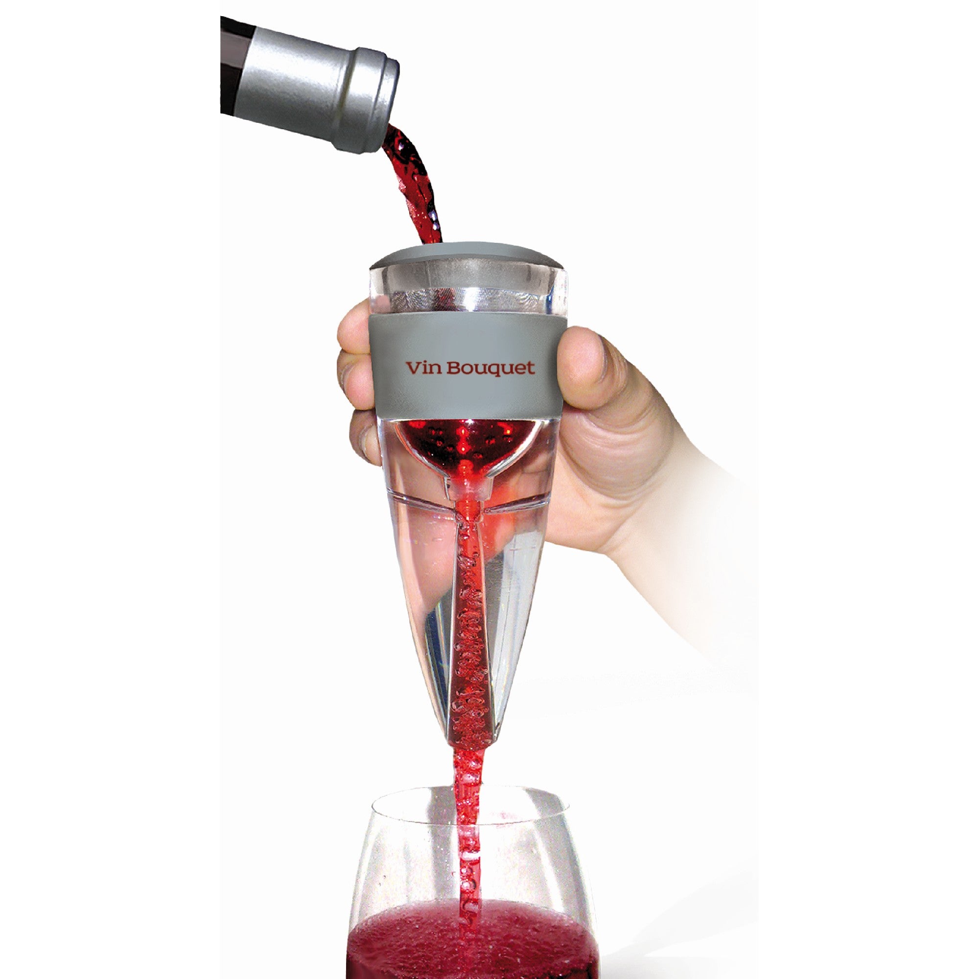 Aireador de vino con filtro y bolsa de transporte