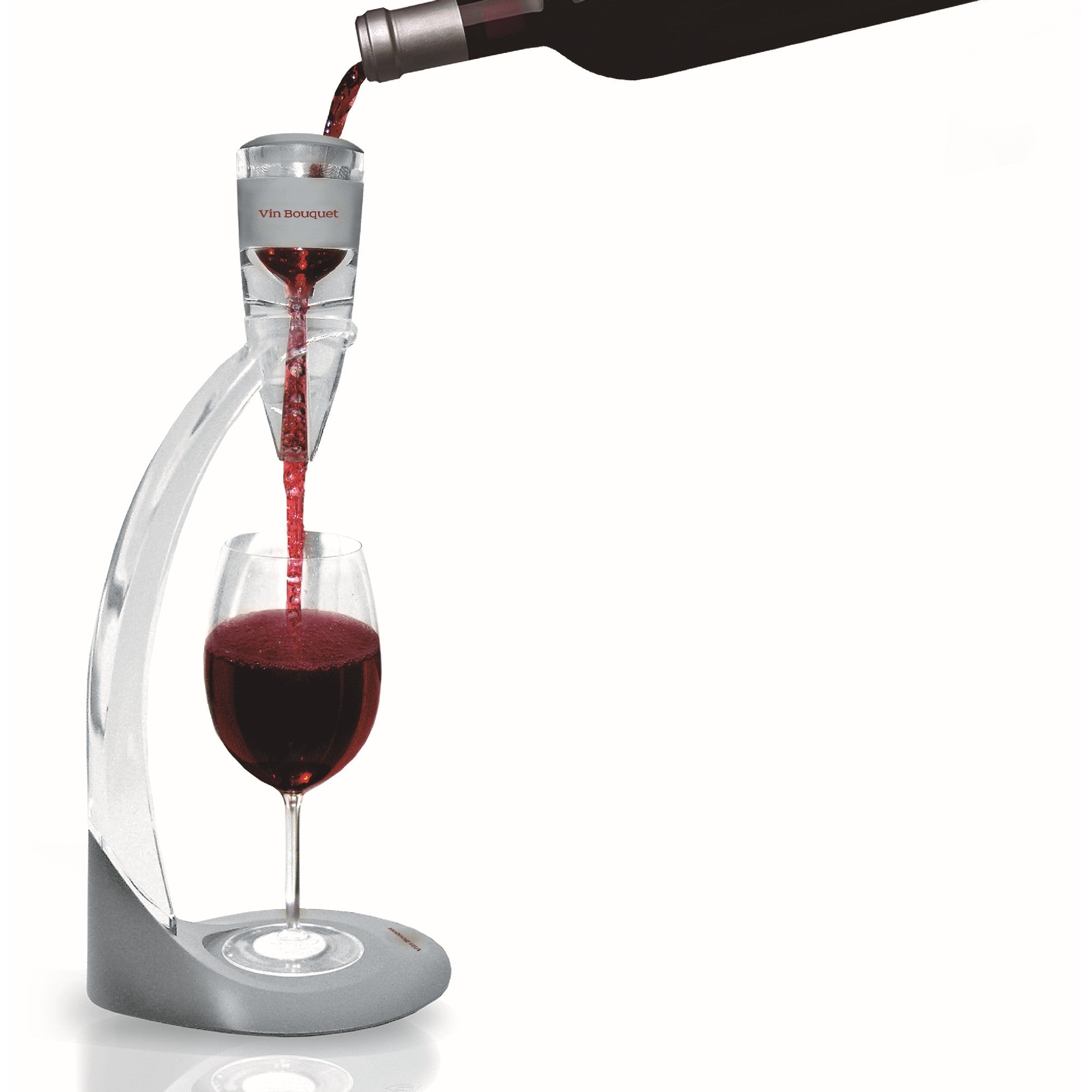 Set aireador de vino con peana