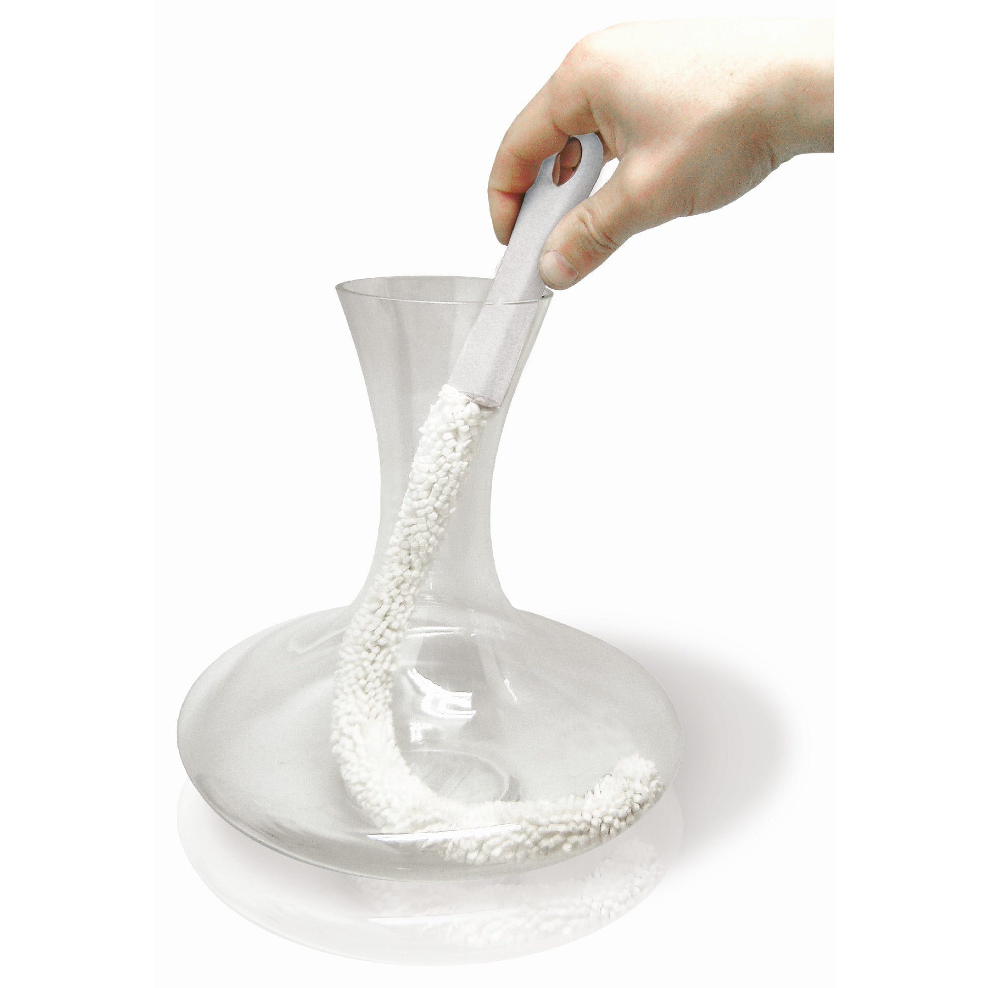 Cepillo limpiador blanco para decantador flexible