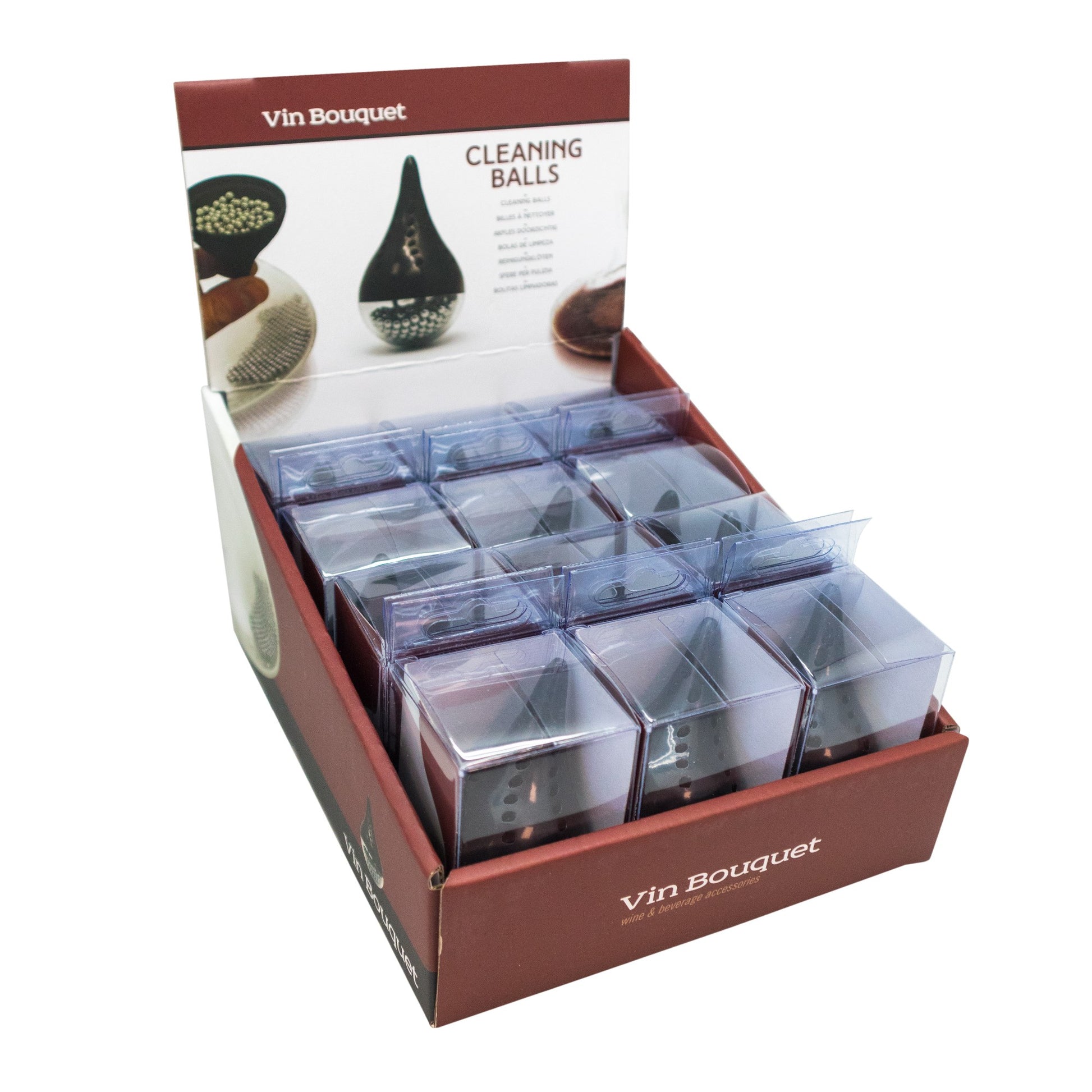 Bolitas limpiadoras para decantador de vino