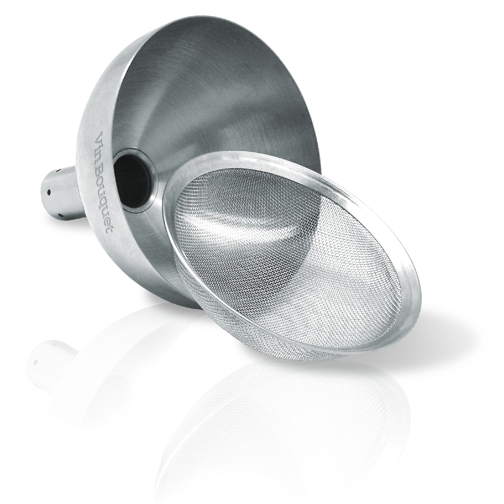 Embudo Decantador de Vino Acero Inox