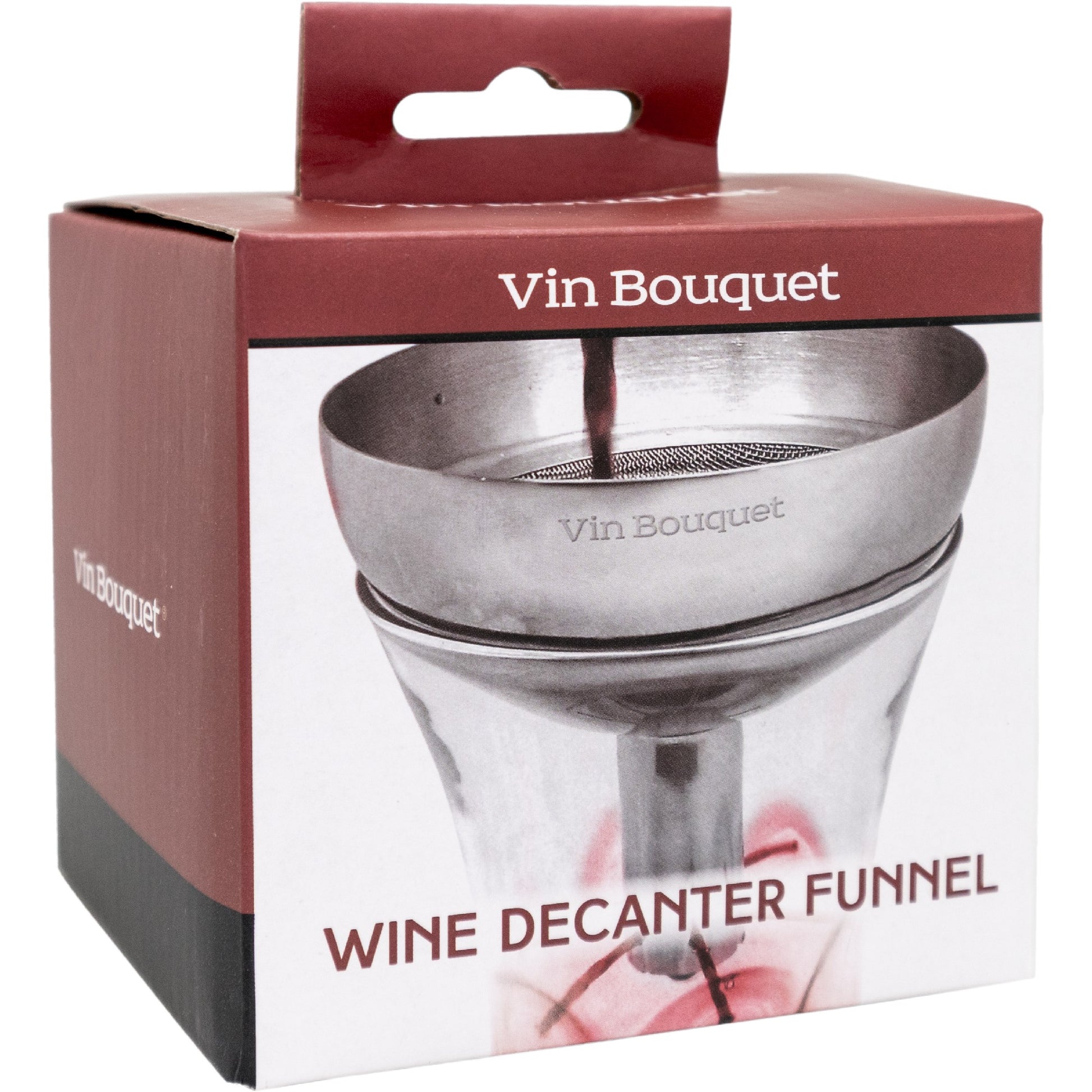 Embudo Decantador de Vino Acero Inox