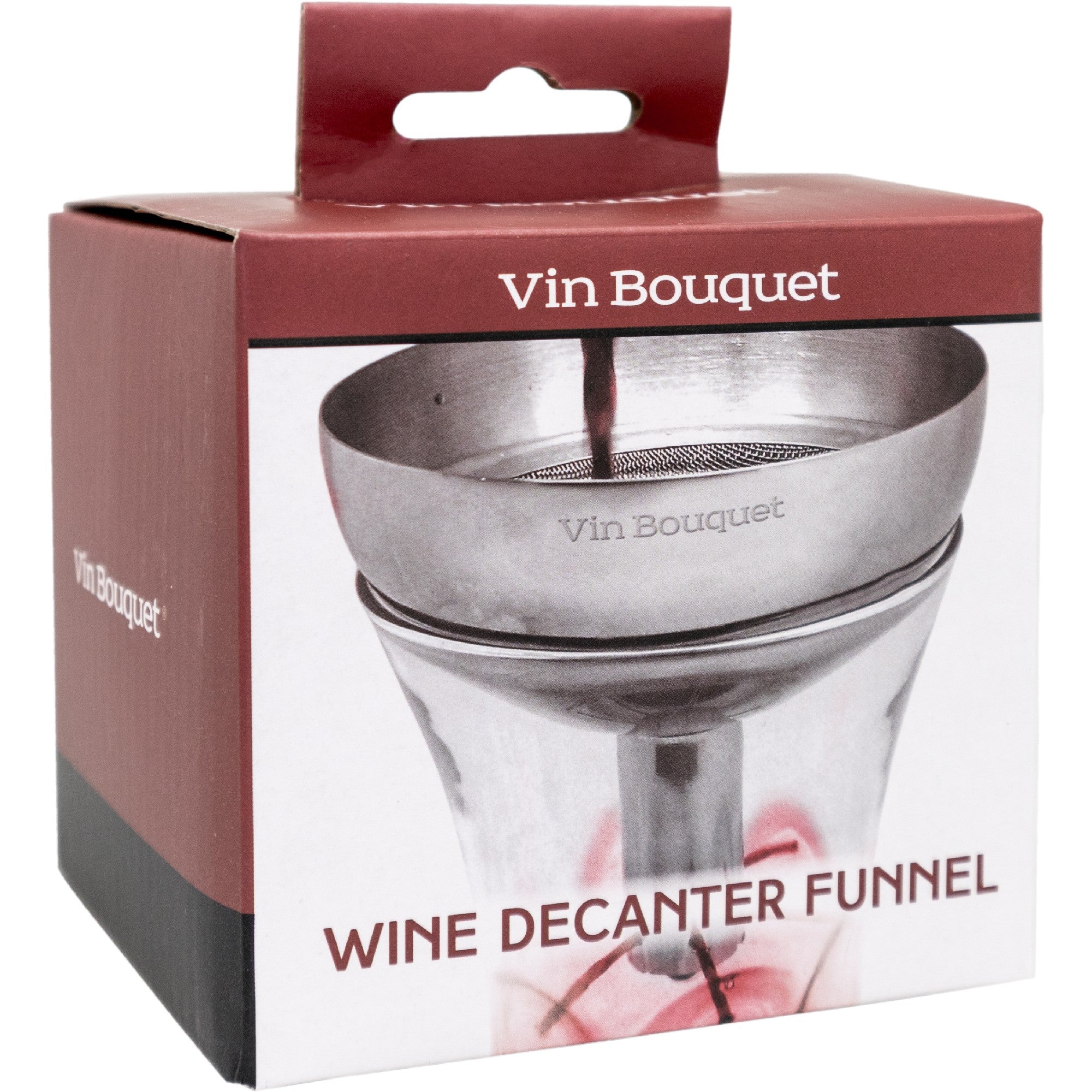Embudo Decantador de Vino Acero Inox