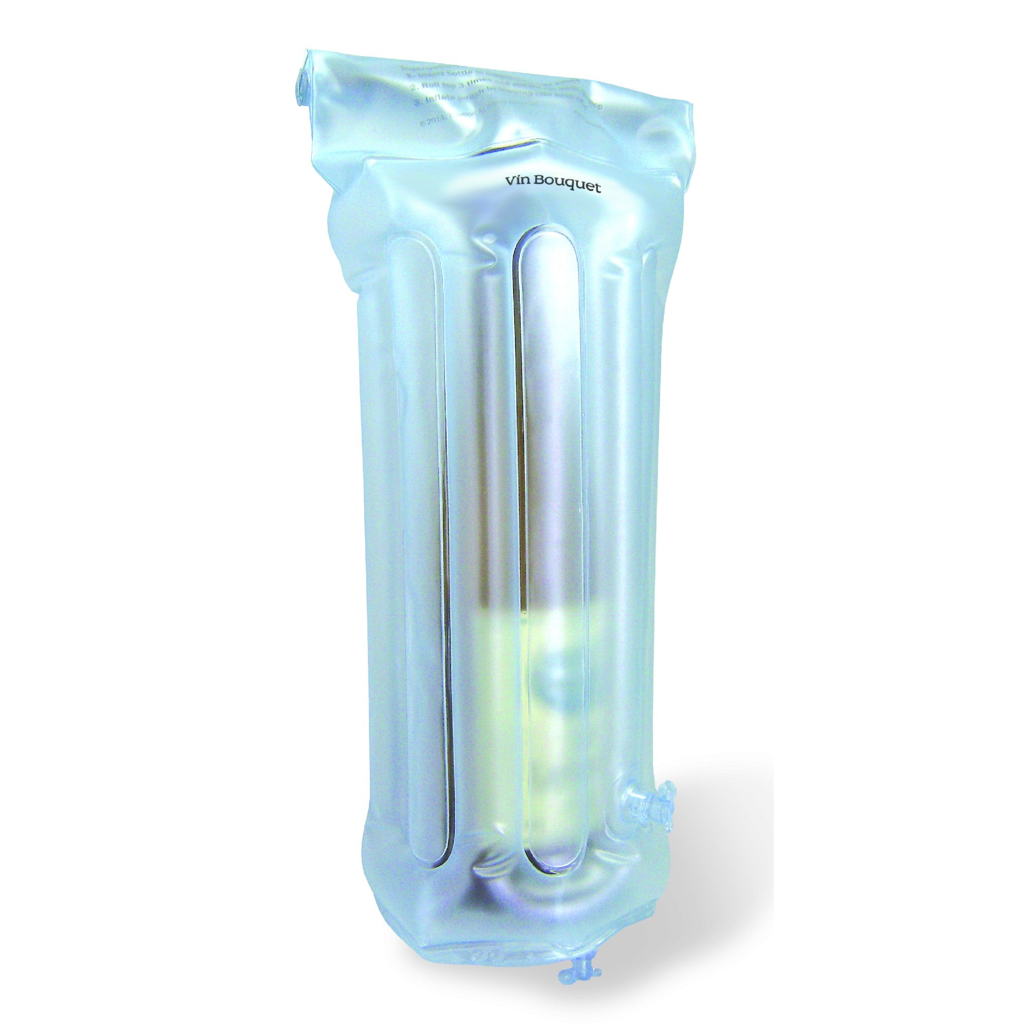 Protector hinchable para botellas deviaje