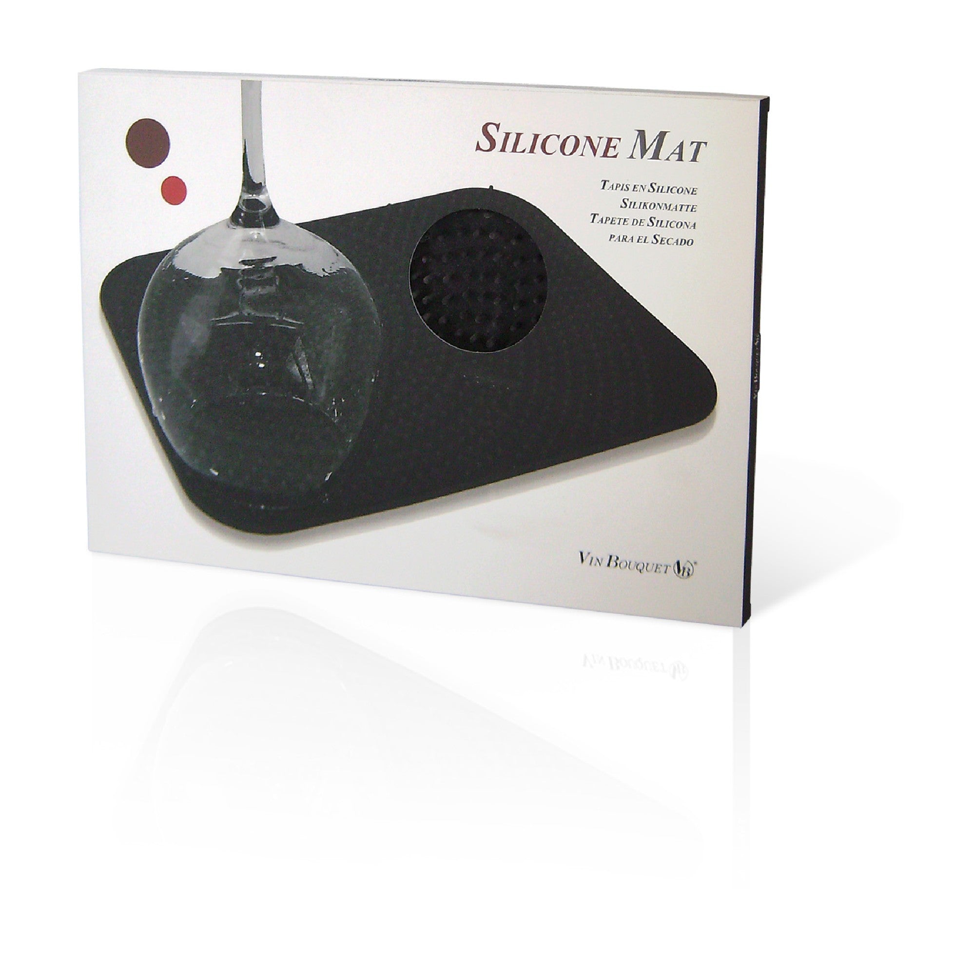 Tapete de silicona antideslizante para secado de copas