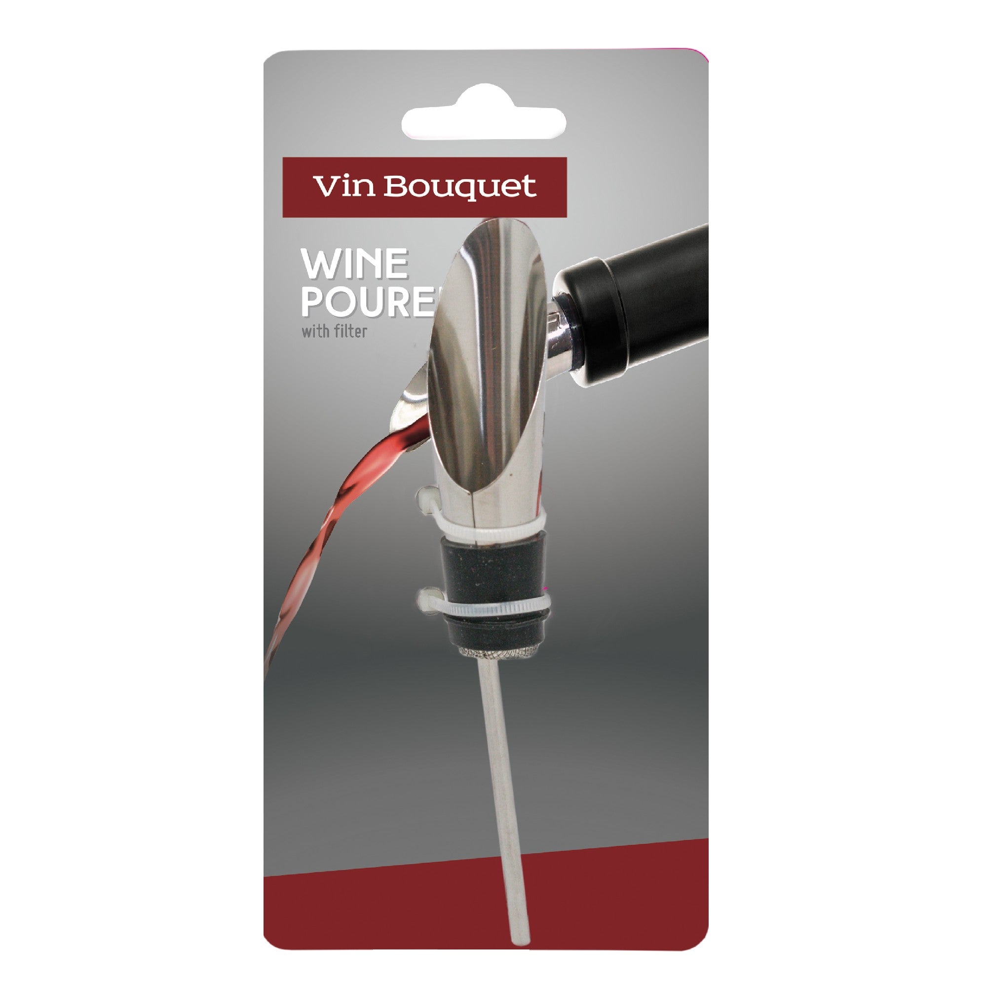 Vertedor de vino con filtro de acero inoxidable