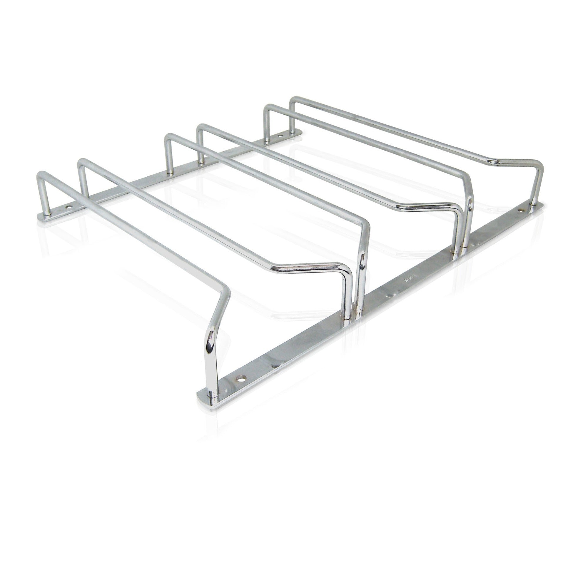 Soporte plateado para copas de vino de acero inoxidable