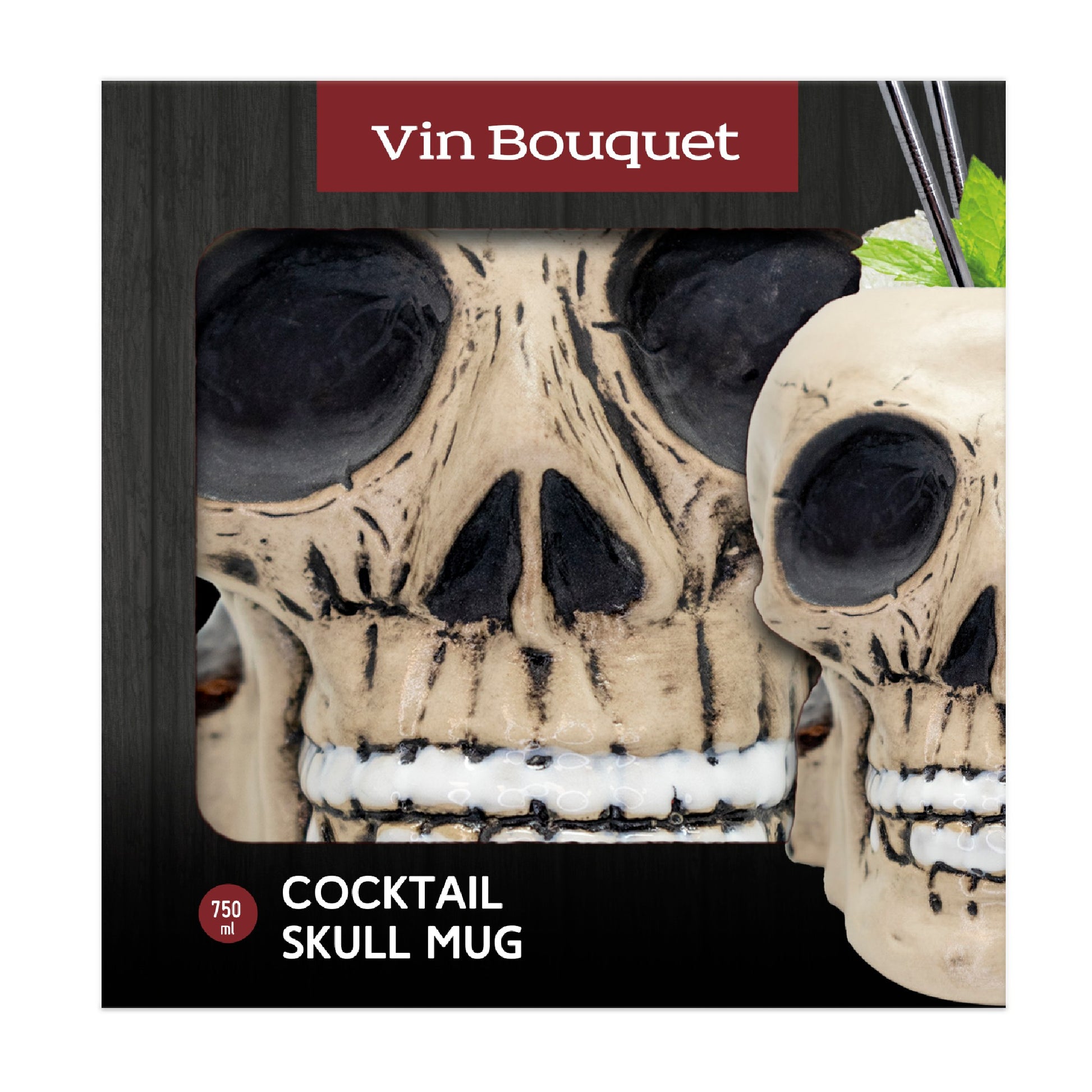 Taza calavera para cócteles de 750 ml