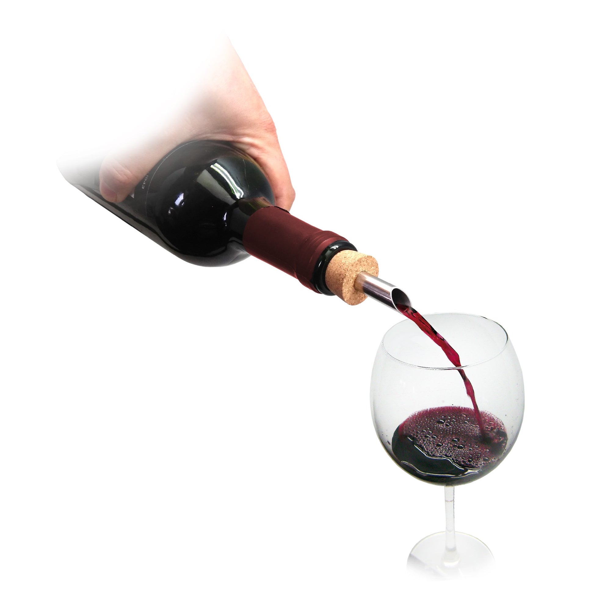 Tapón vertedor de vino en corcho natural 2 en 1