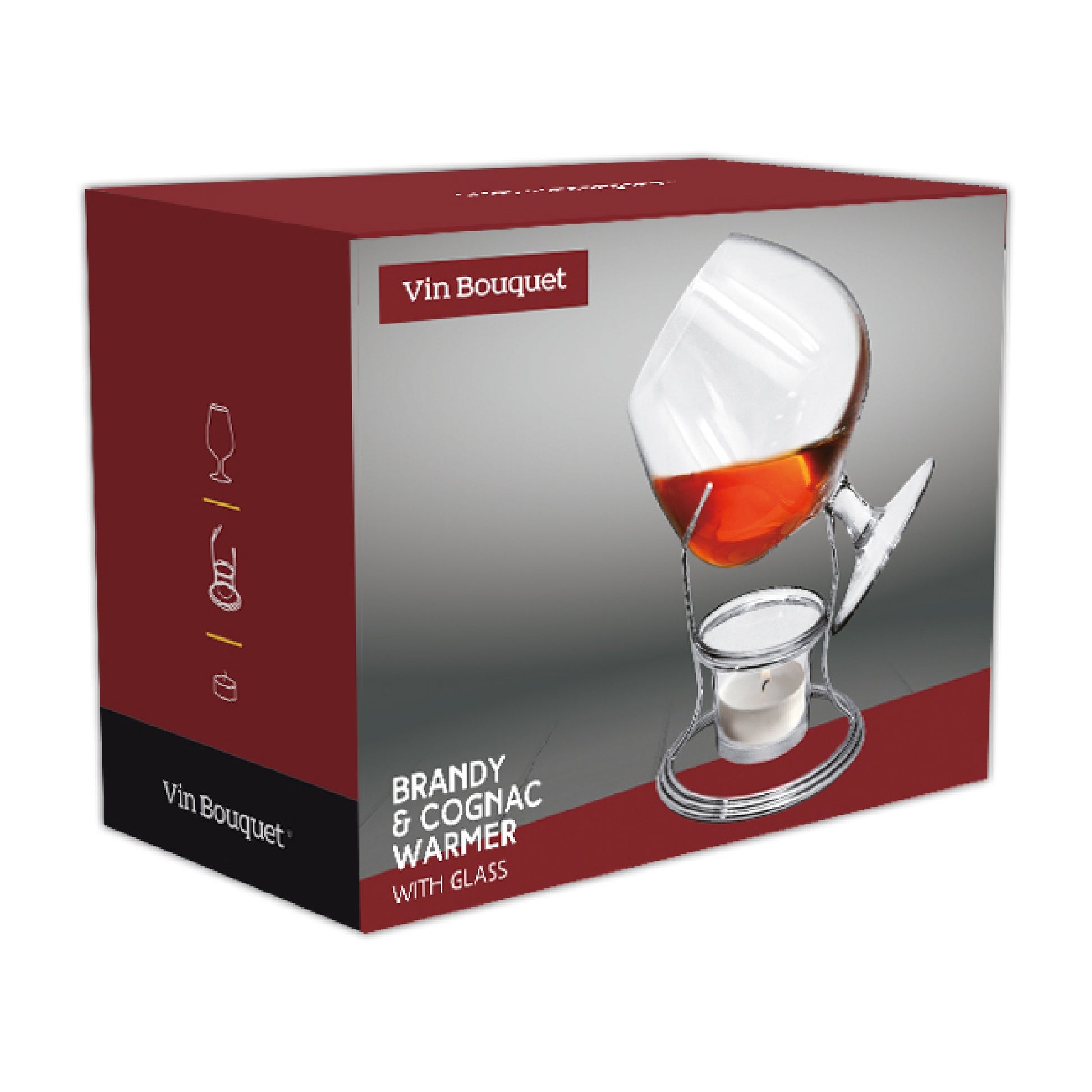 Calentador de Brandy y Coñac con Copa