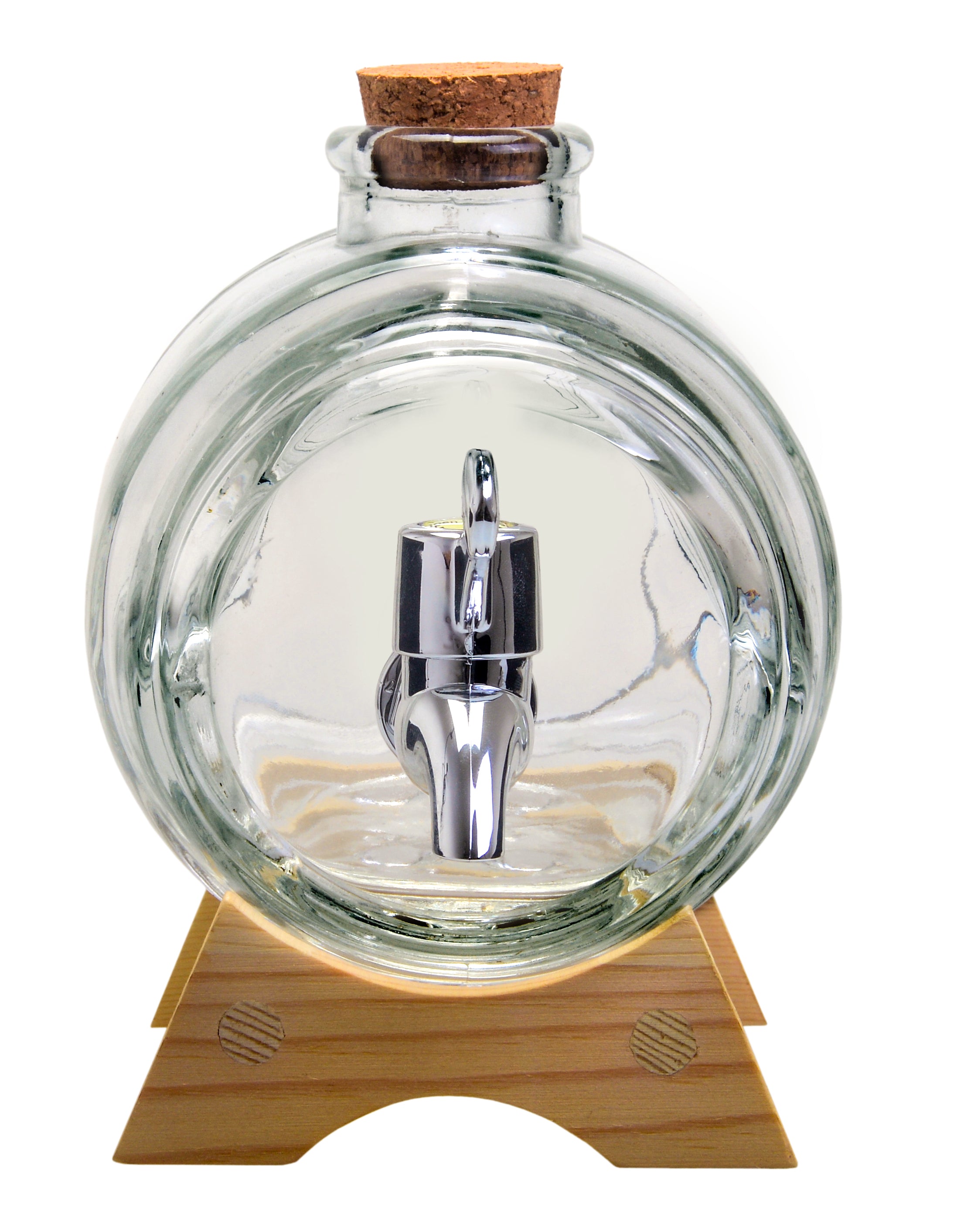 Barril dispensador de licor de cristal – 1 litro