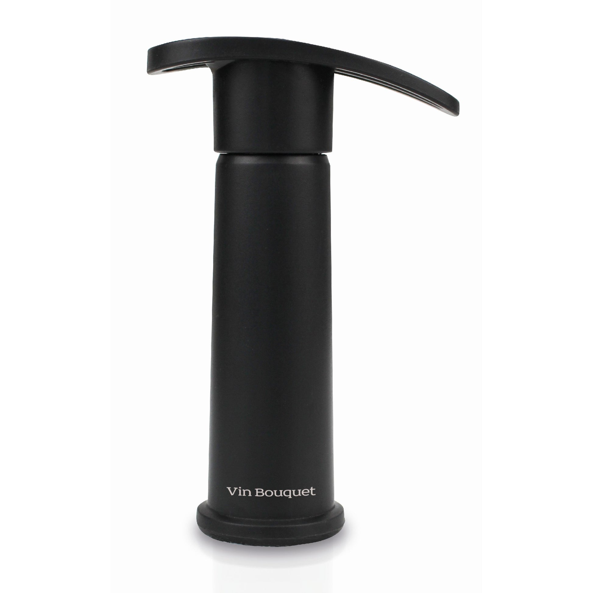 Bomba de Vacío Manual Negra con 2 Tapones