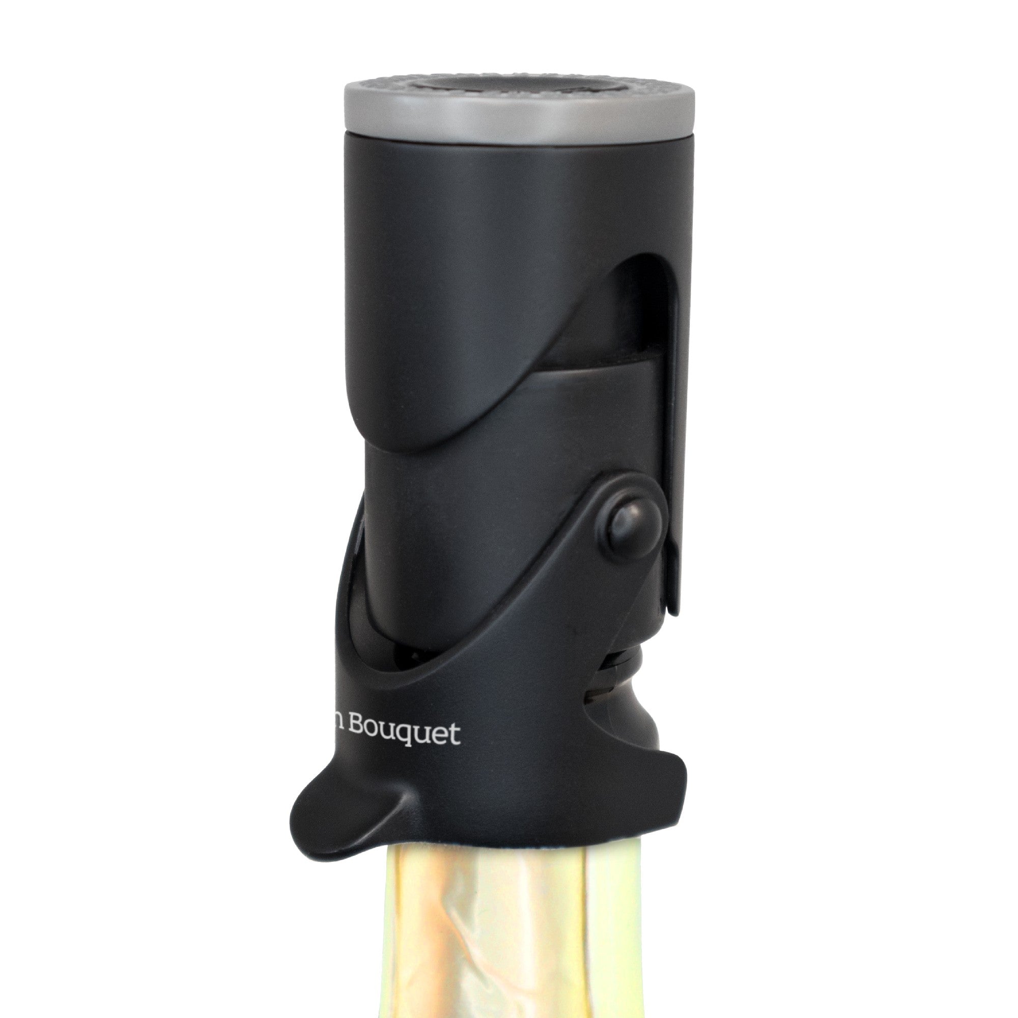 Tapón conservador de cava con indicador de sonido Plateado,Negro