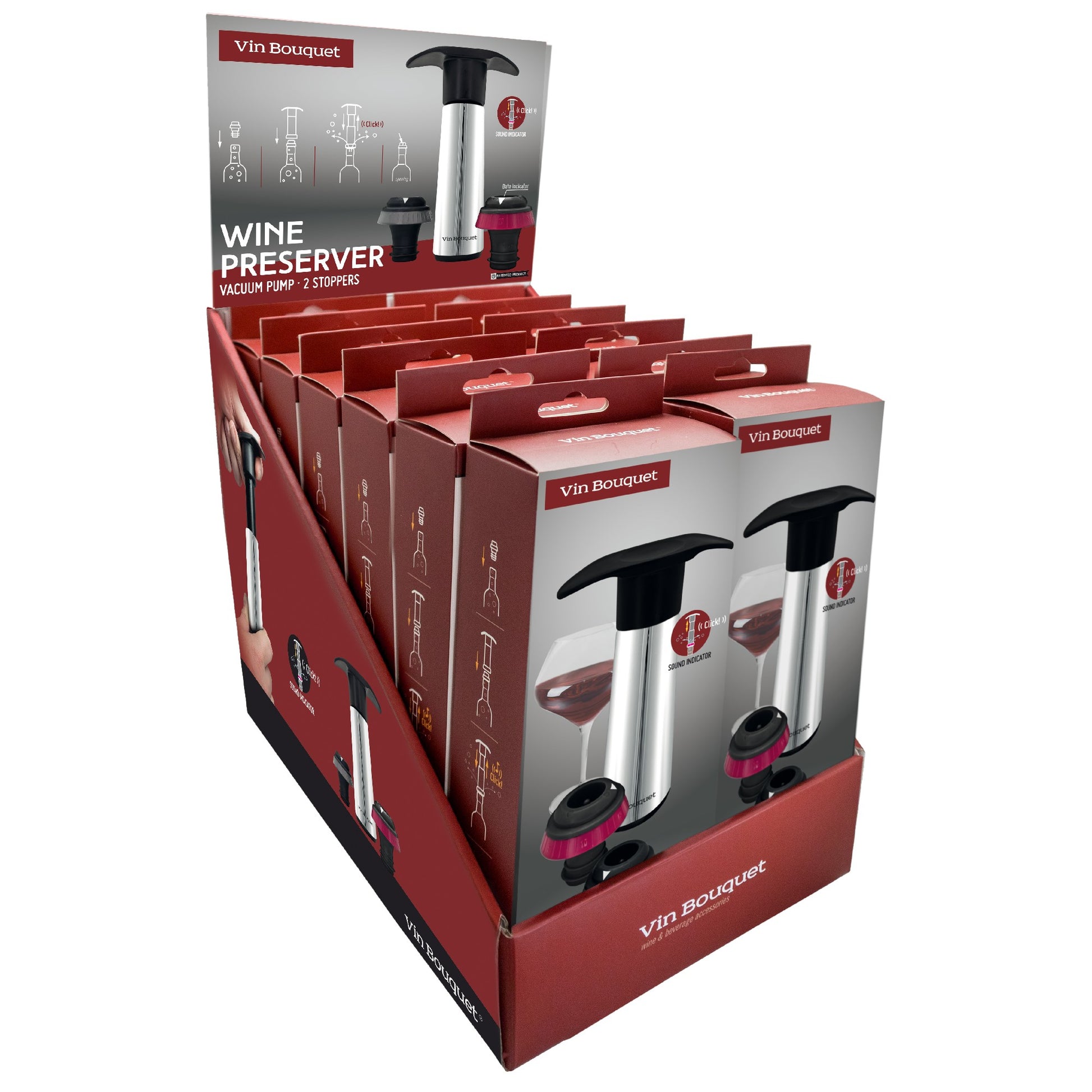 Bomba de Vacío Manual con Indicador de Sonido "Click" Negro / 2 Tapones,Negro / 4 Tapones,Blanco / 2 Tapones,Plateado / 2 Tapones