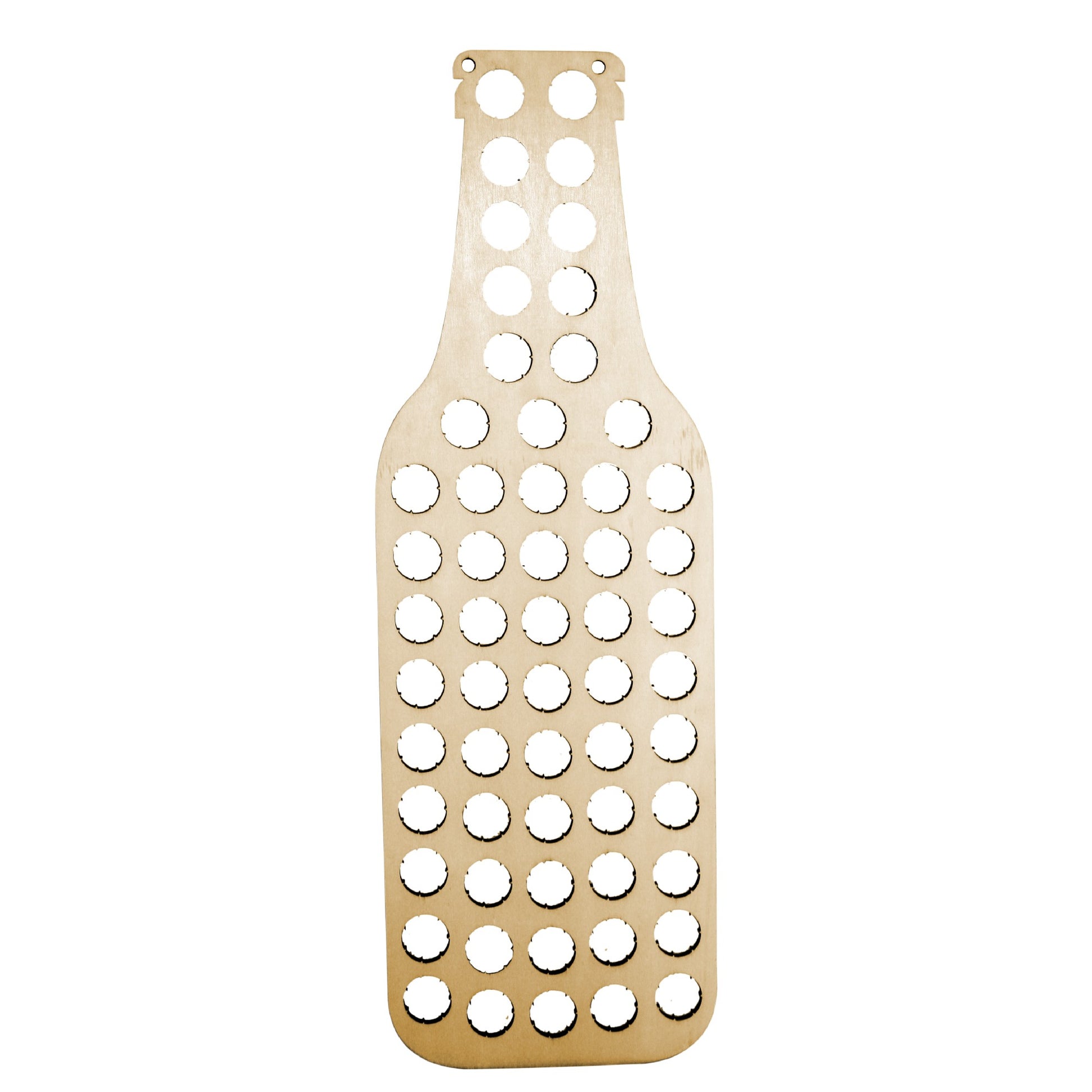 Botella Colector de Chapas en Madera