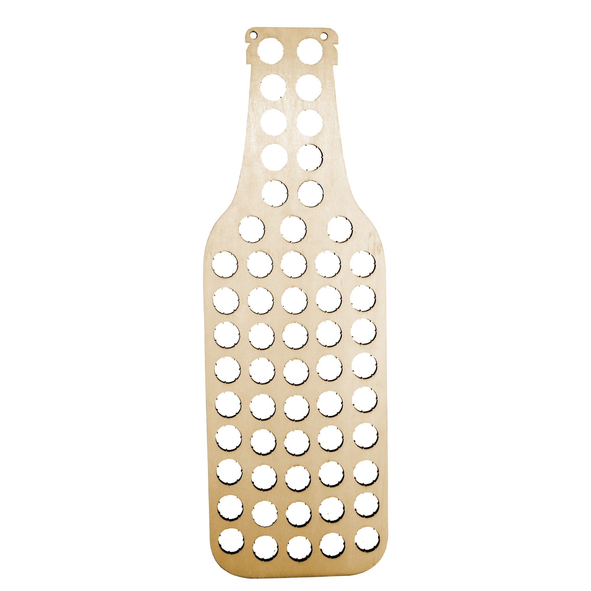 Botella Colector de Chapas en Madera