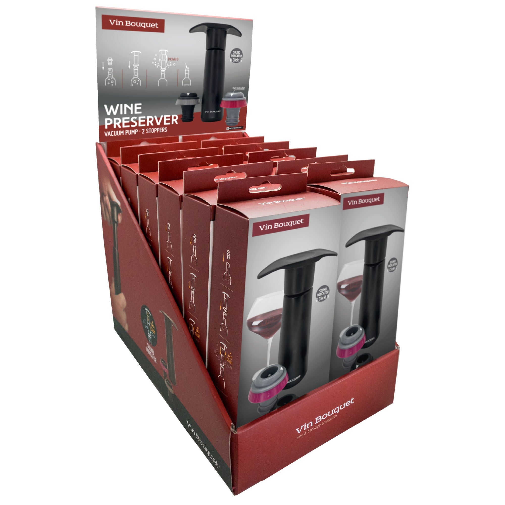 Bomba de Vacío Manual con Indicador de Sonido "Click" Negro / 2 Tapones,Negro / 4 Tapones,Blanco / 2 Tapones,Plateado / 2 Tapones