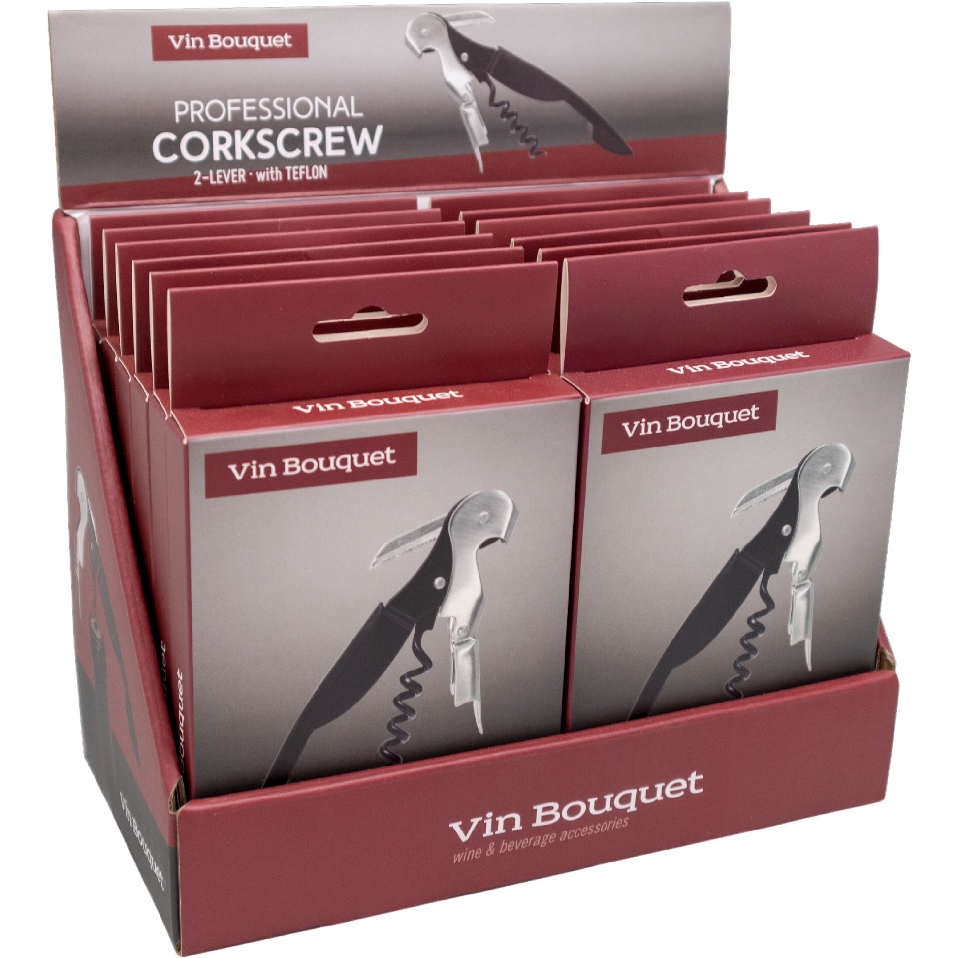 Sacacorchos profesional 2 tiempos Rojo,Rosa,Azul Pastel,Verde,Blanco,Burdeos,Negro