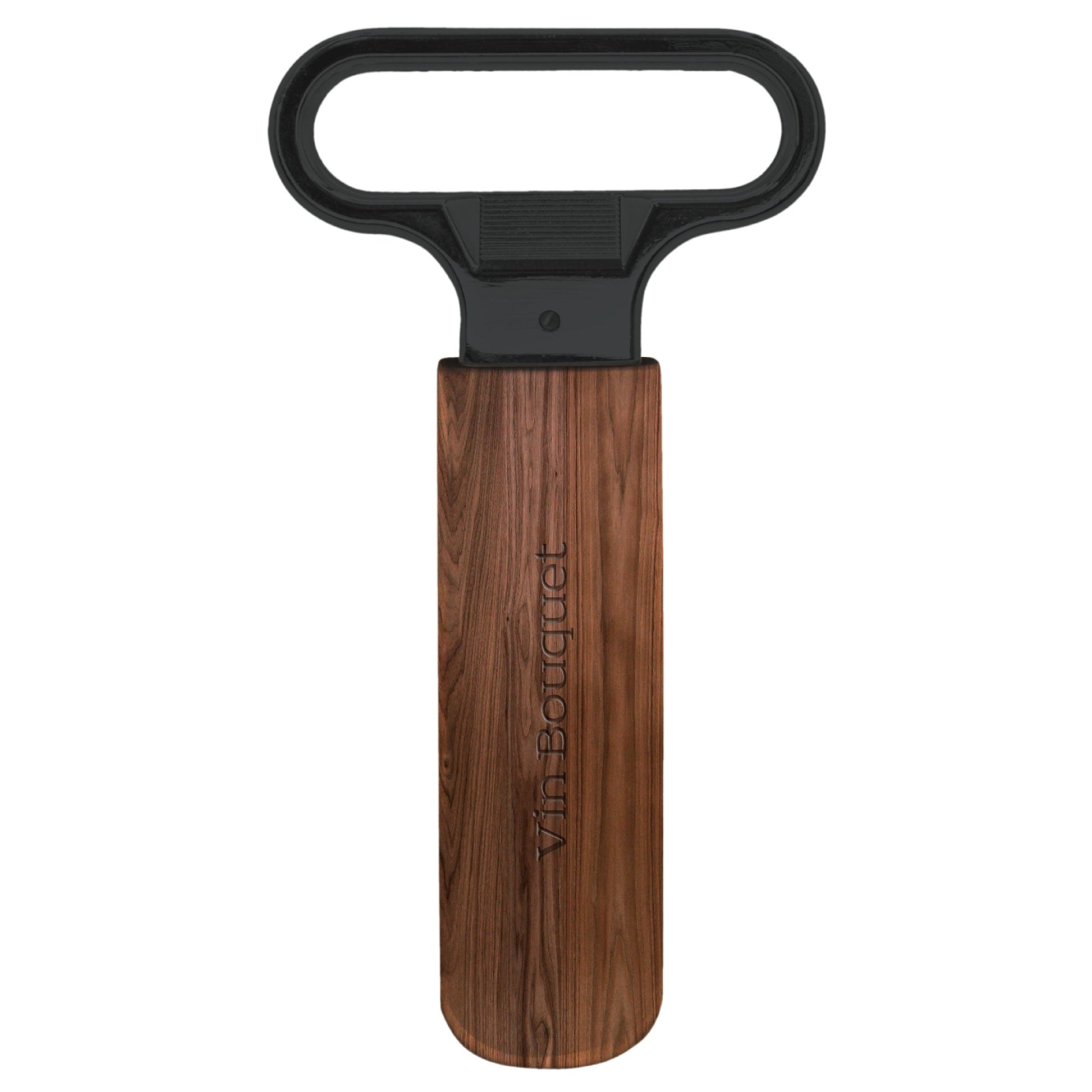 Sacacorchos mayordomo de láminas Madera-Negro,Plateado