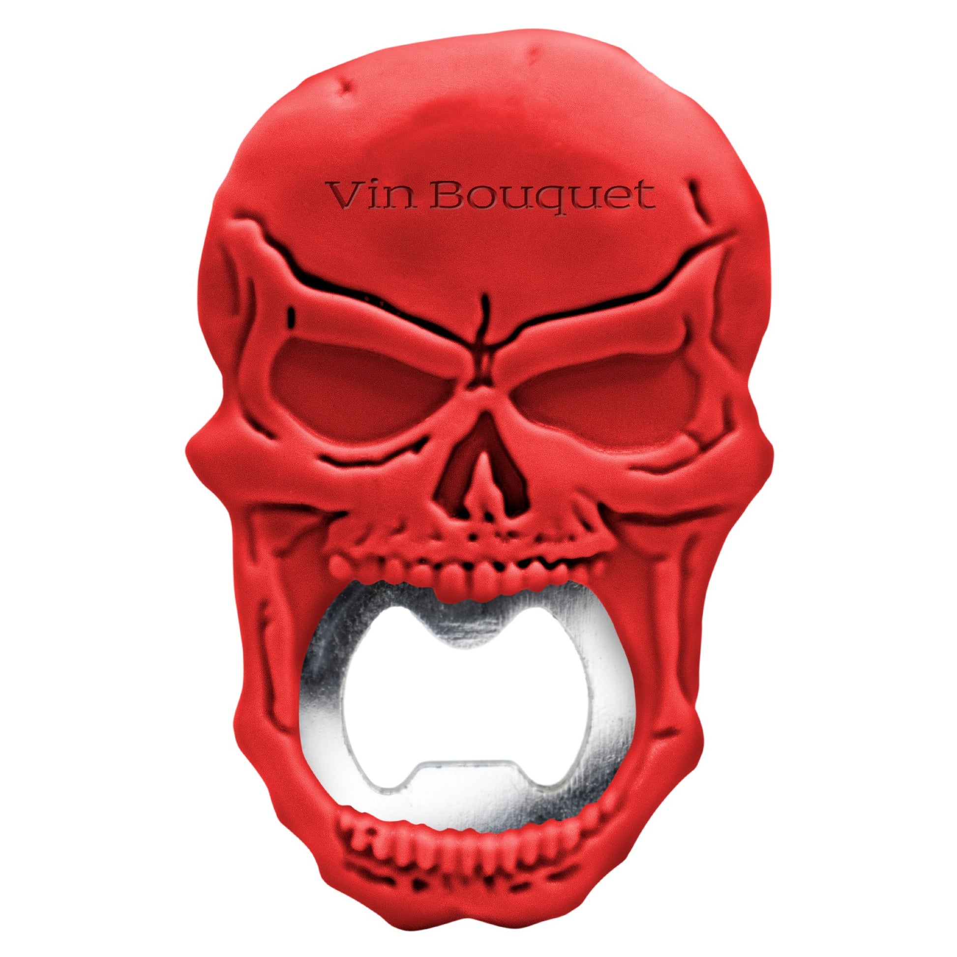 Abrebotellas Calavera Rojo