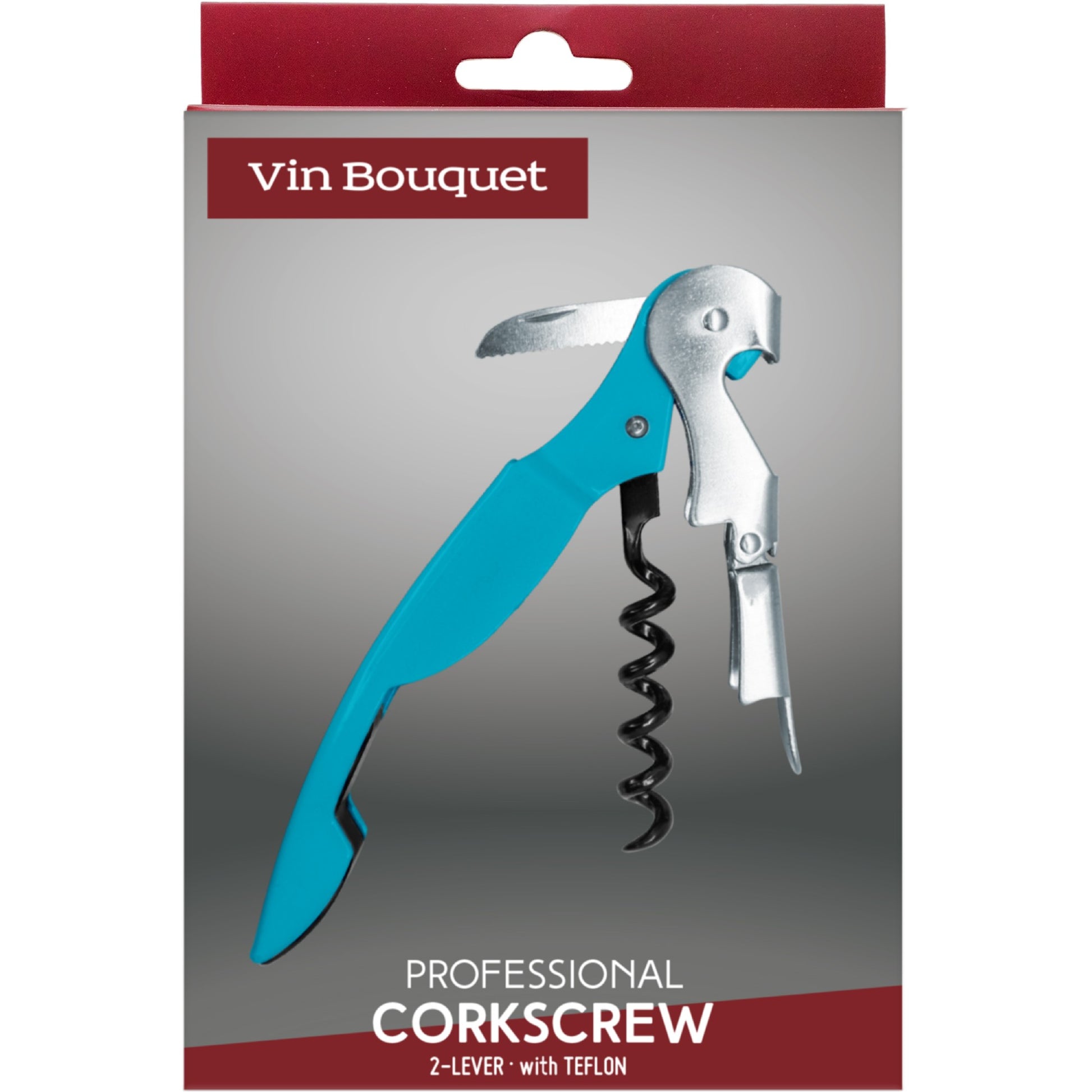 Sacacorchos profesional 2 tiempos Rojo,Rosa,Azul Pastel,Verde,Blanco,Burdeos,Negro