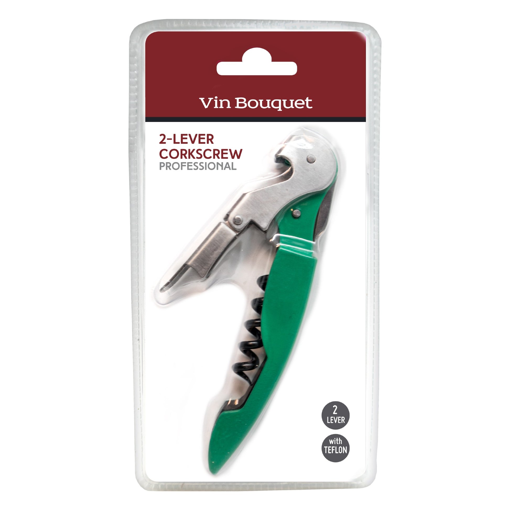 Sacacorchos profesional 2 tiempos Rojo,Rosa,Azul Pastel,Verde,Blanco,Burdeos,Negro