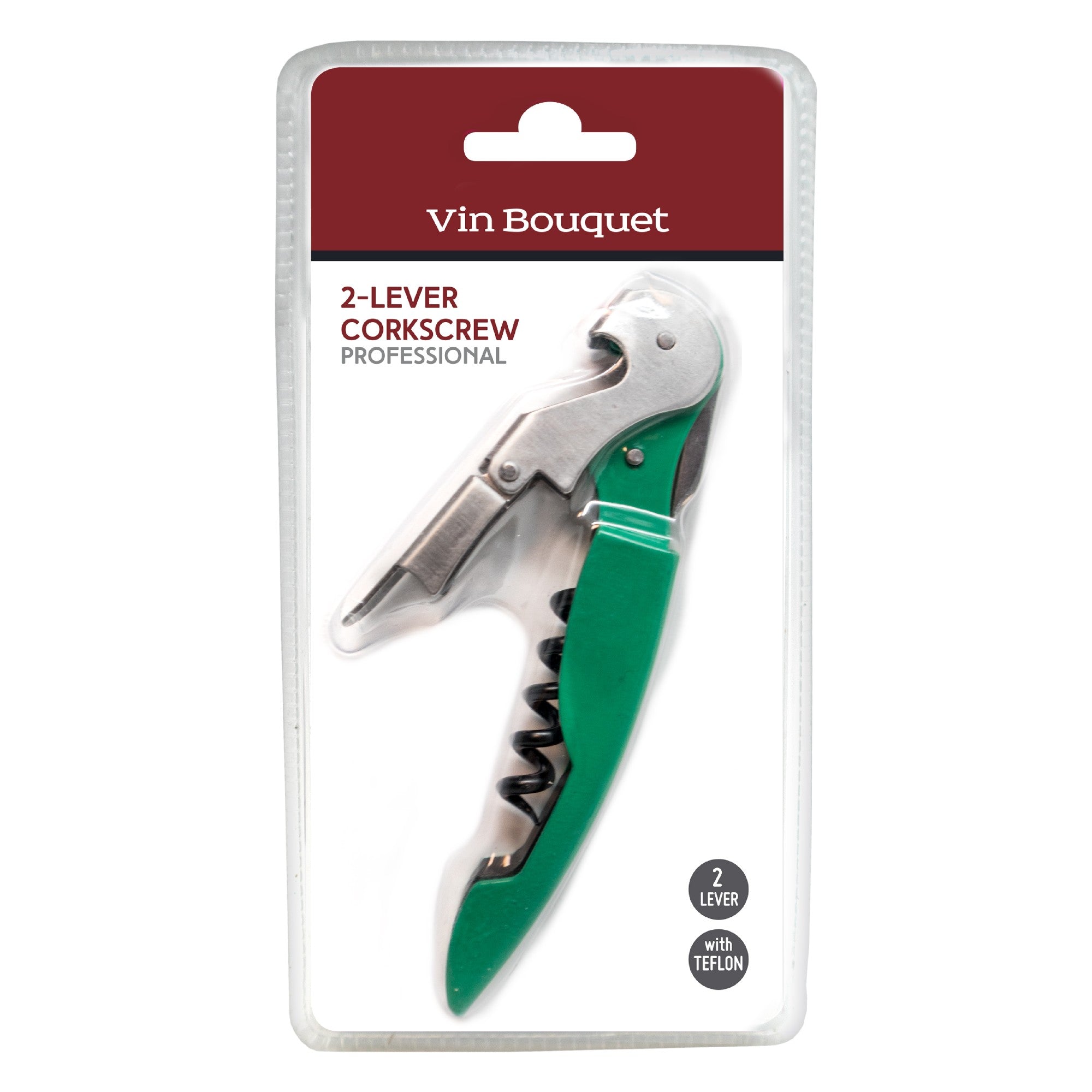 Sacacorchos profesional 2 tiempos Rojo,Rosa,Azul Pastel,Verde,Blanco,Burdeos,Negro