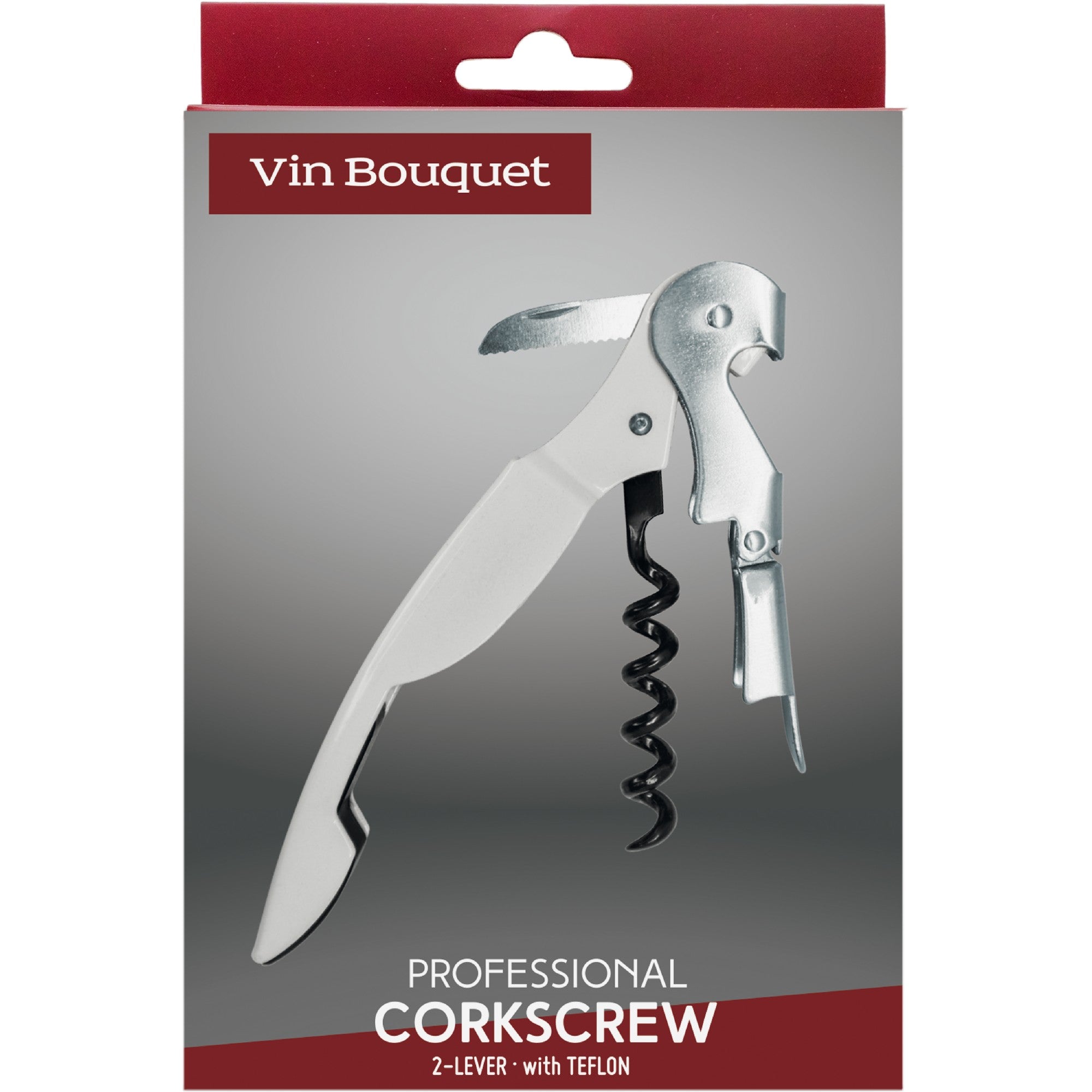 Sacacorchos profesional 2 tiempos Rojo,Rosa,Azul Pastel,Verde,Blanco,Burdeos,Negro