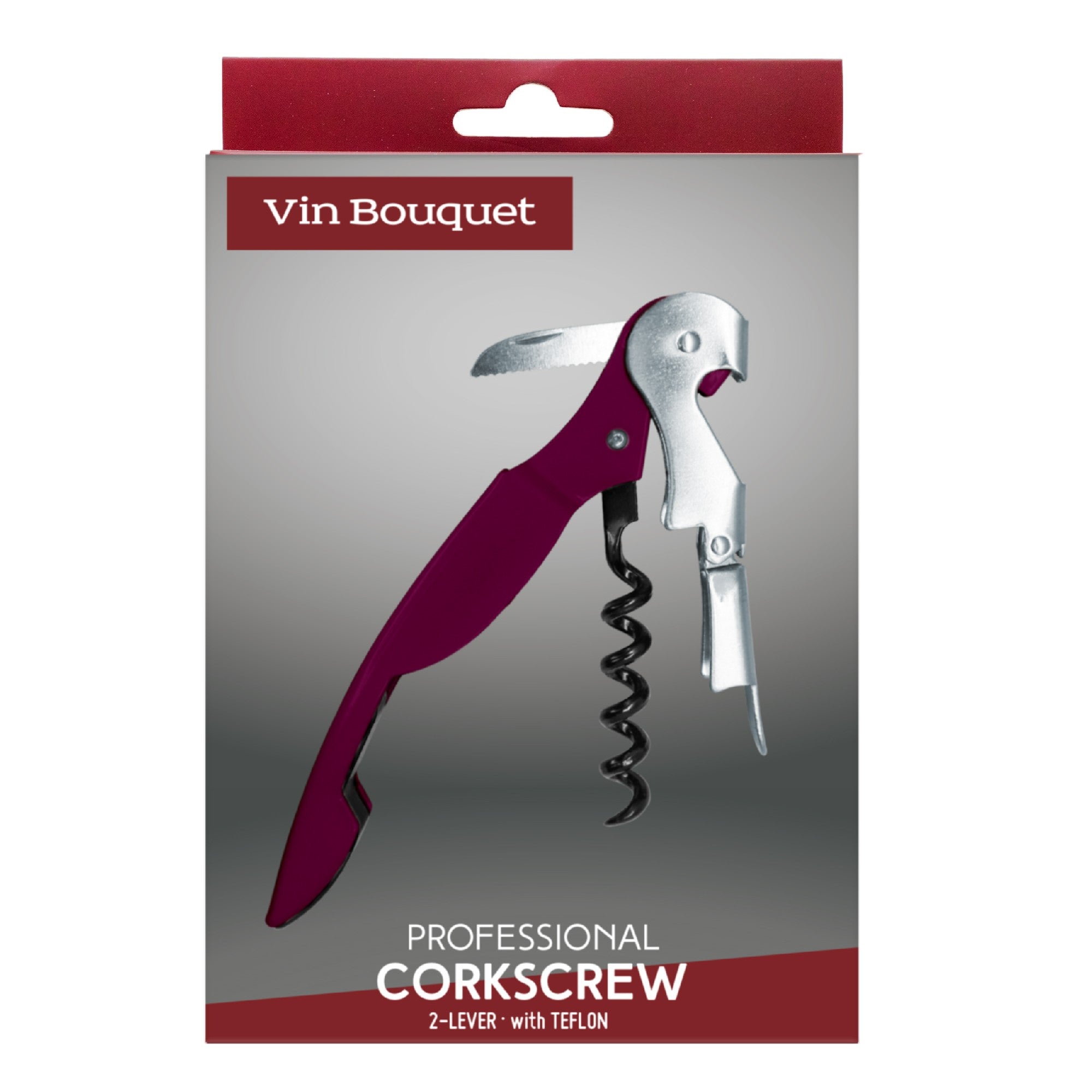 Sacacorchos profesional 2 tiempos Rojo,Rosa,Azul Pastel,Verde,Blanco,Burdeos,Negro