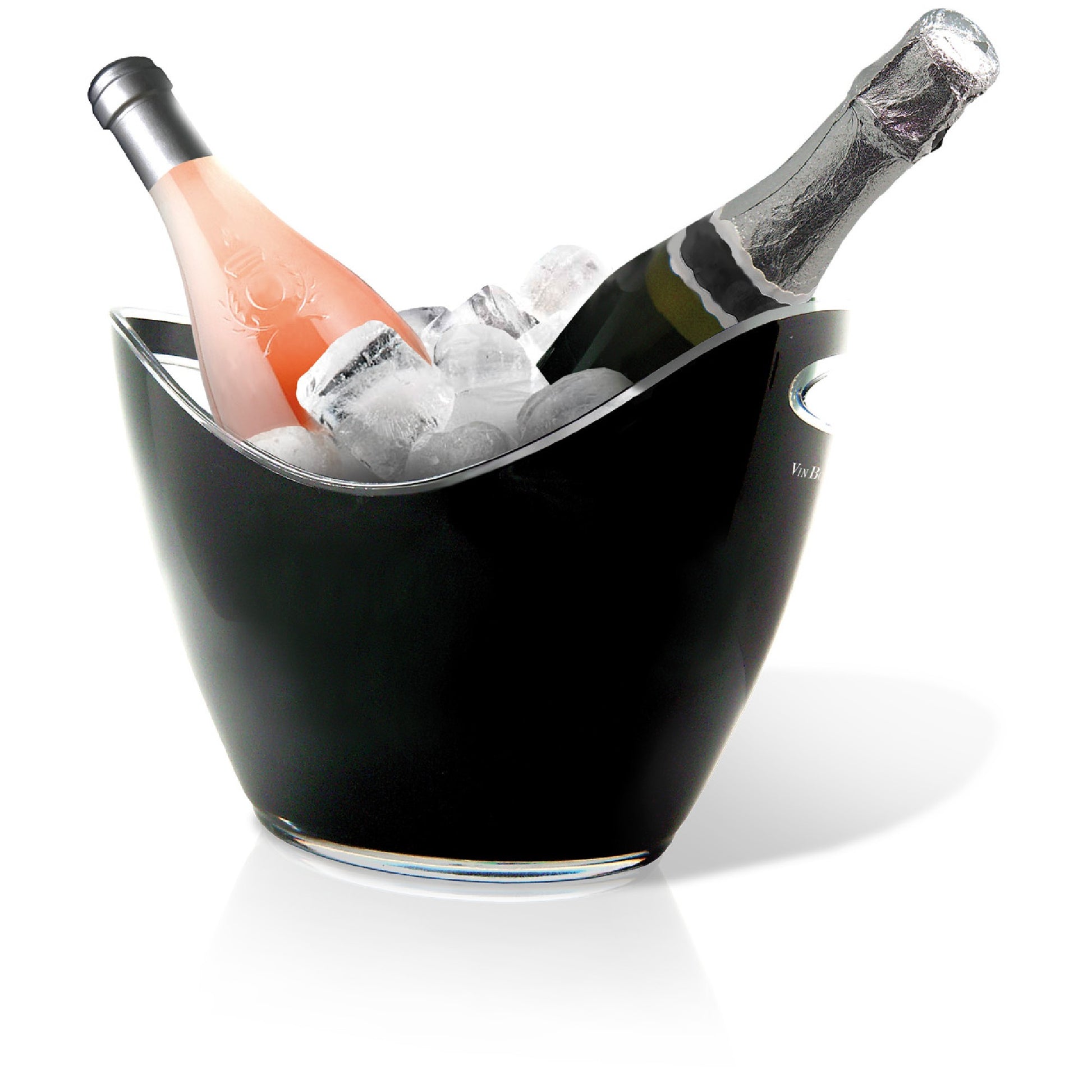 Cubitera Cubo Enfriador Negro / 2 Botellas