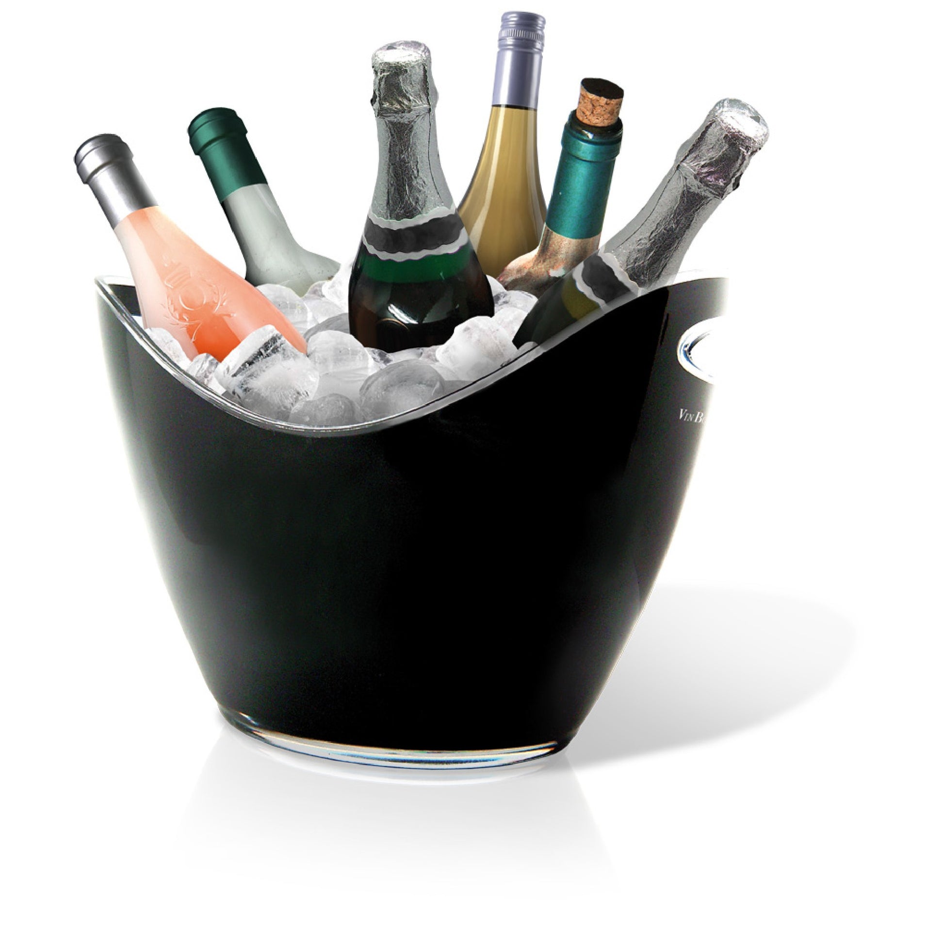 Cubitera Cubo Enfriador Negro / 6 Botellas