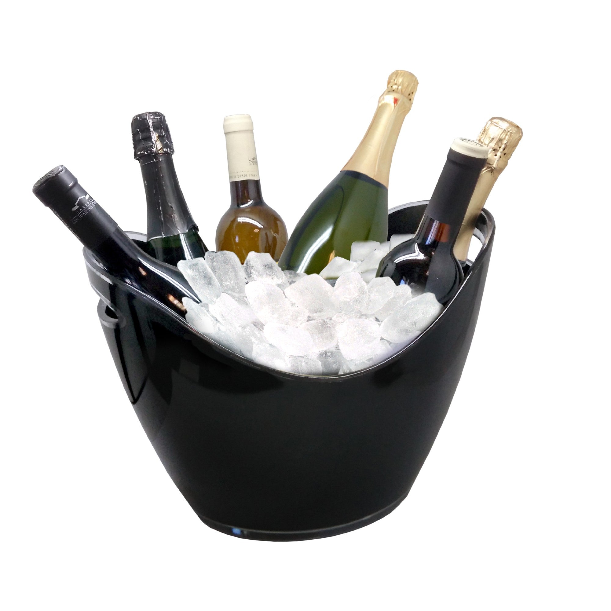 Cubitera Cubo Enfriador Transparente / 1 Botella,Transparente / 2 Botellas,Transparente / 6 Botellas,Negro / 1 Botella,Negro / 2 Botellas,Negro / 6 Botellas,Blanco / 1 Botella,Blanco / 2 Botellas,Blanco / 6 Botellas