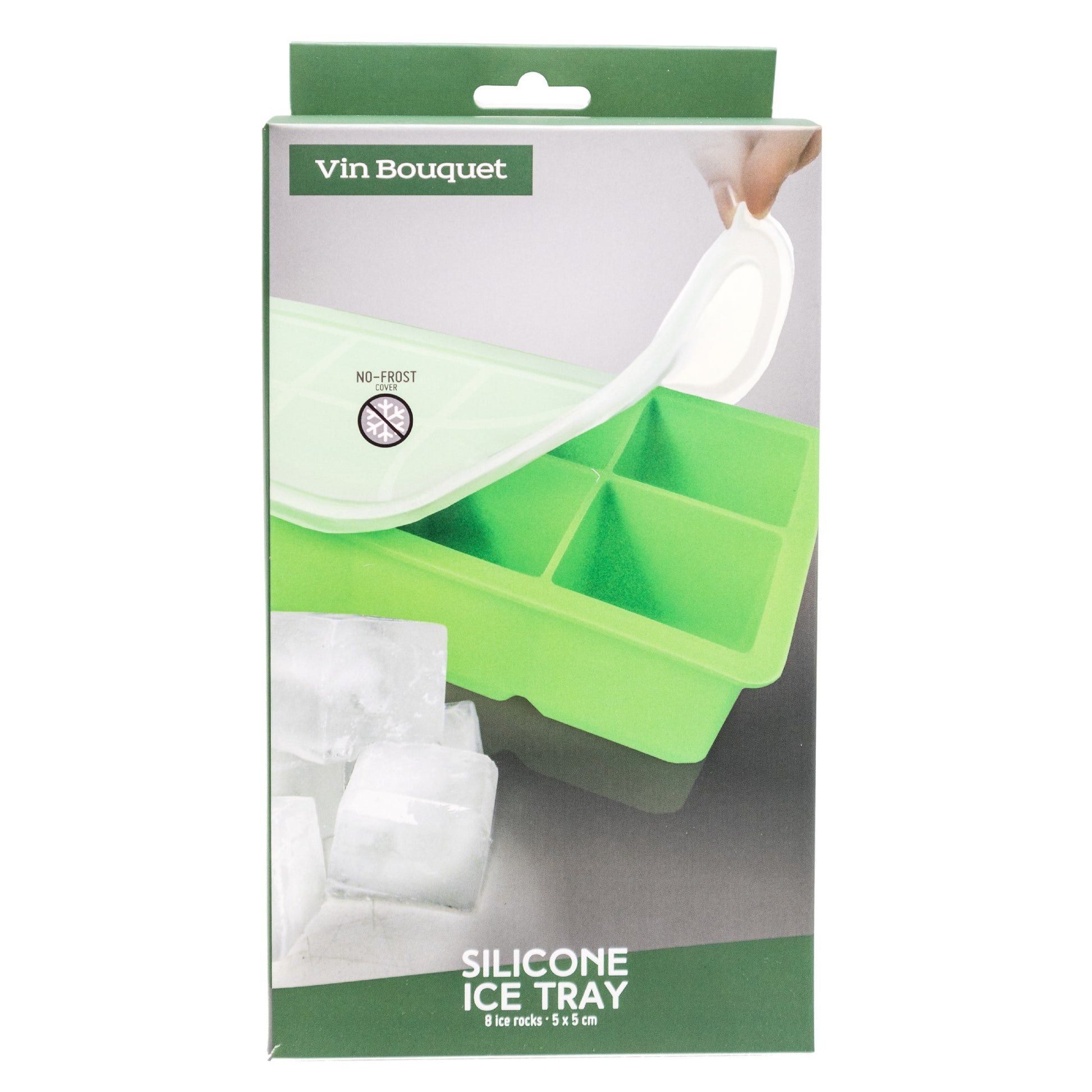 Molde Cubos de Hielo XL – Hielos que roban miradas 4.5 x 4.5 cm - 6 cubos,5 x 5 cm - 8 cubos