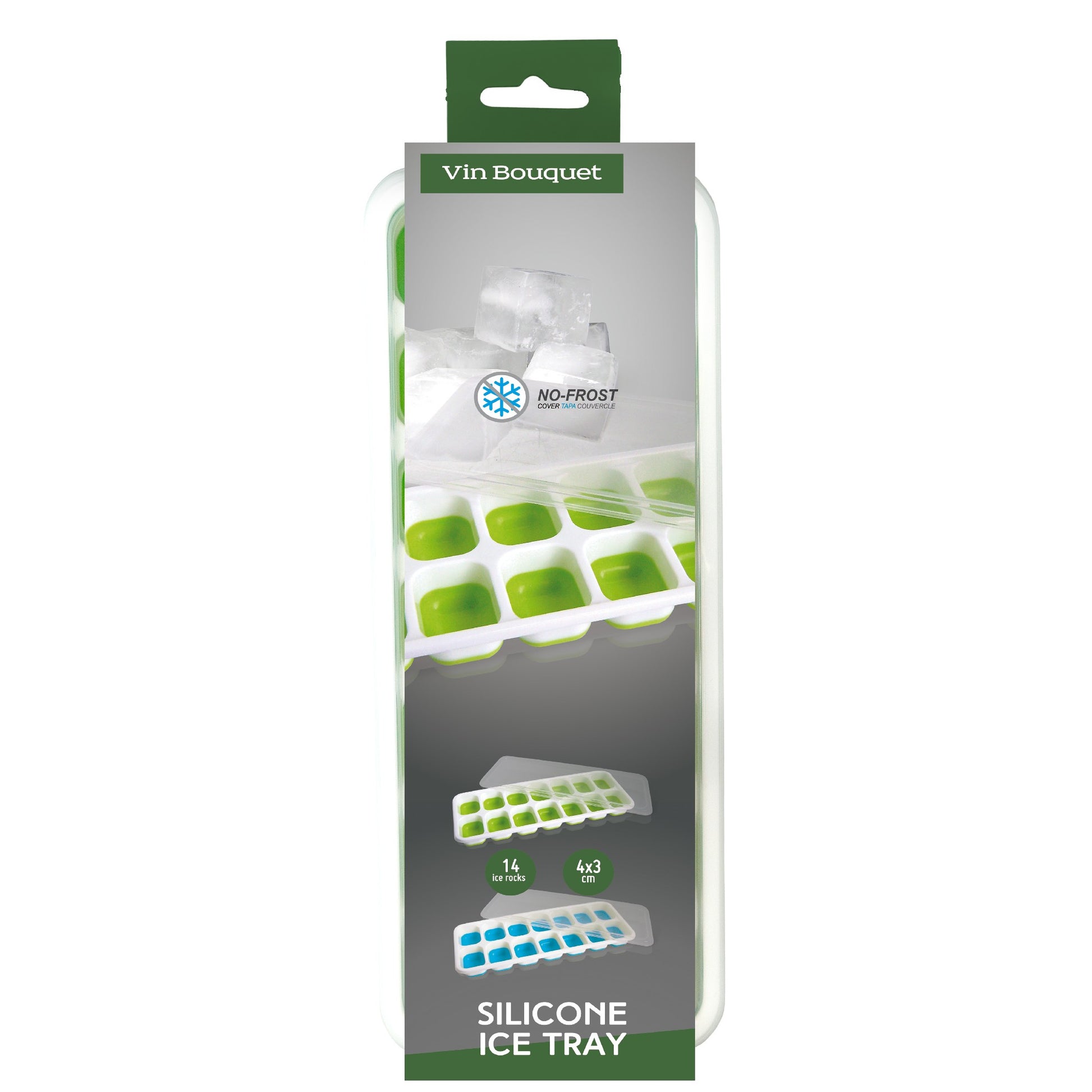 Molde para 14 Cubos de Hielo – Rápido, limpio y al punto