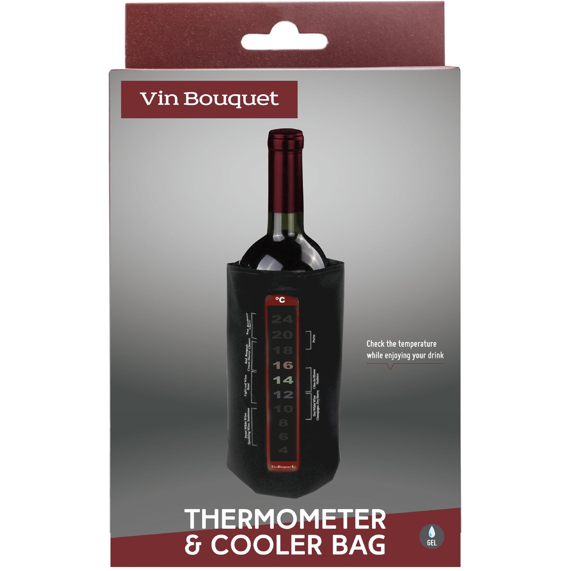 Funda Enfriadora con Termómetro para Vino