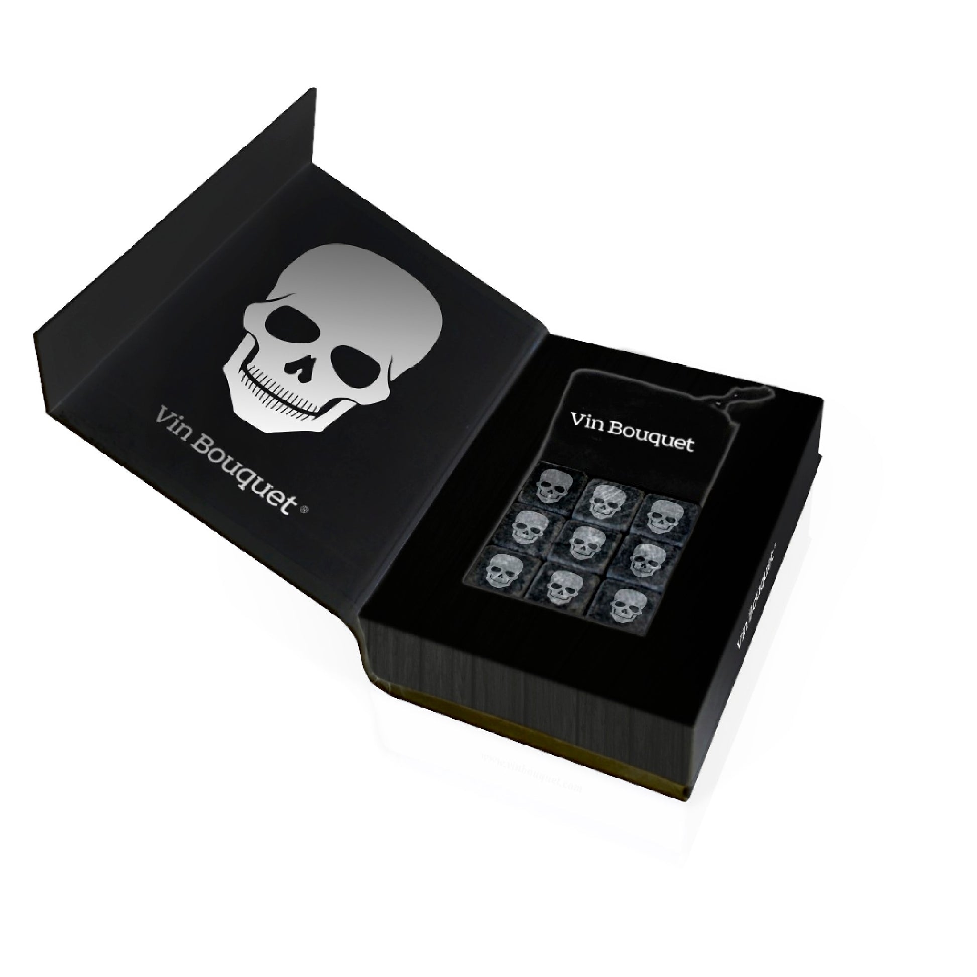 Cubitos de calavera para enfriar bebidas 9 unidades