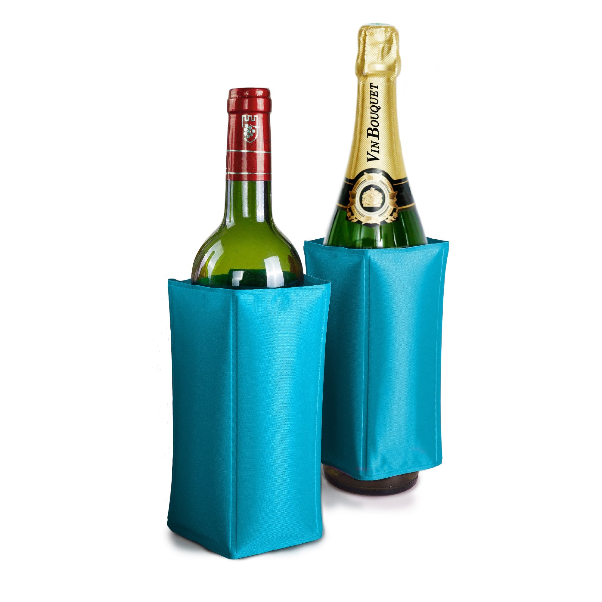 Funda Enfriadora con Gel para Botellas Azul