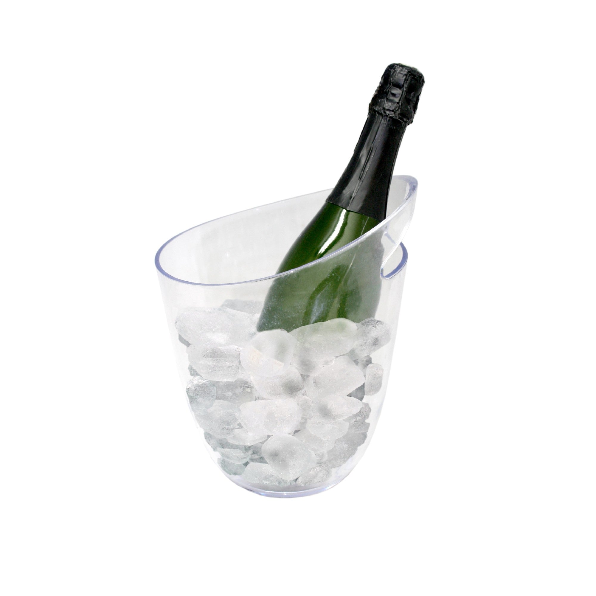Cubitera Cubo Enfriador Transparente / 1 Botella