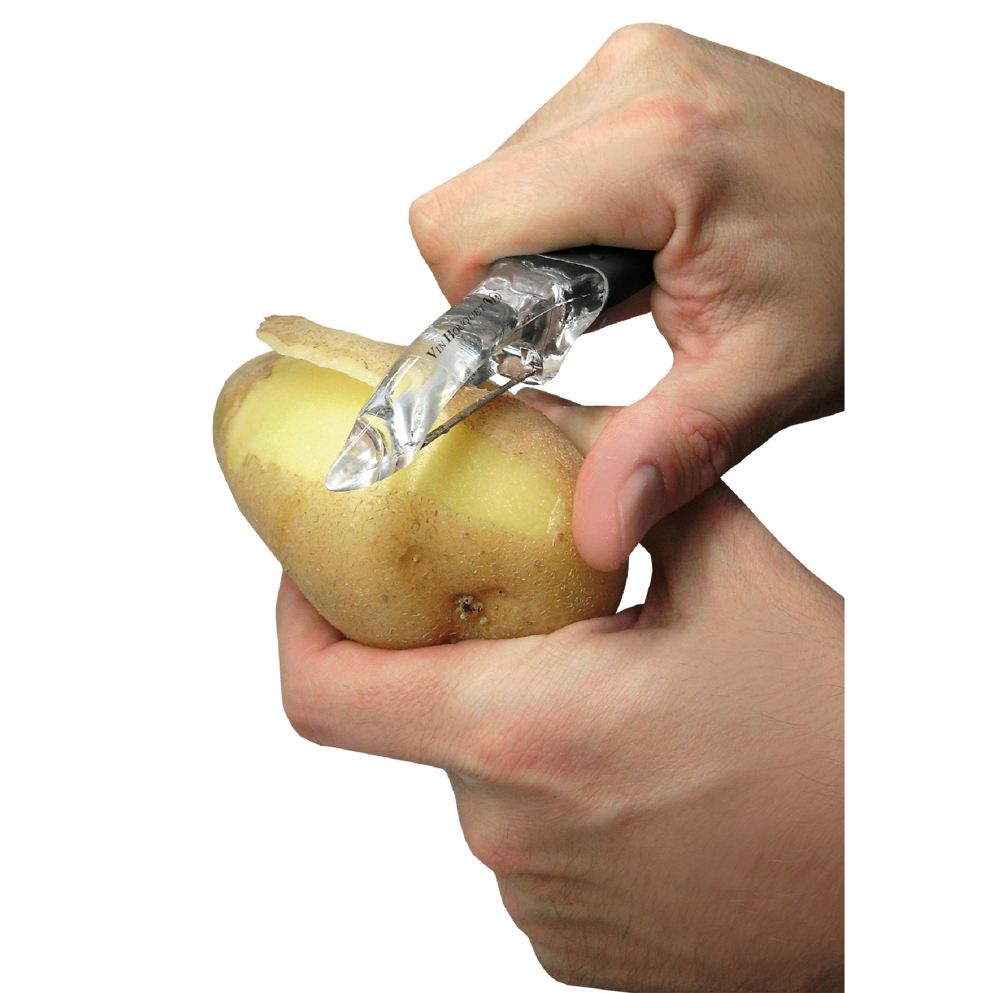 Pelador liso con cuchilla de acero inoxidable