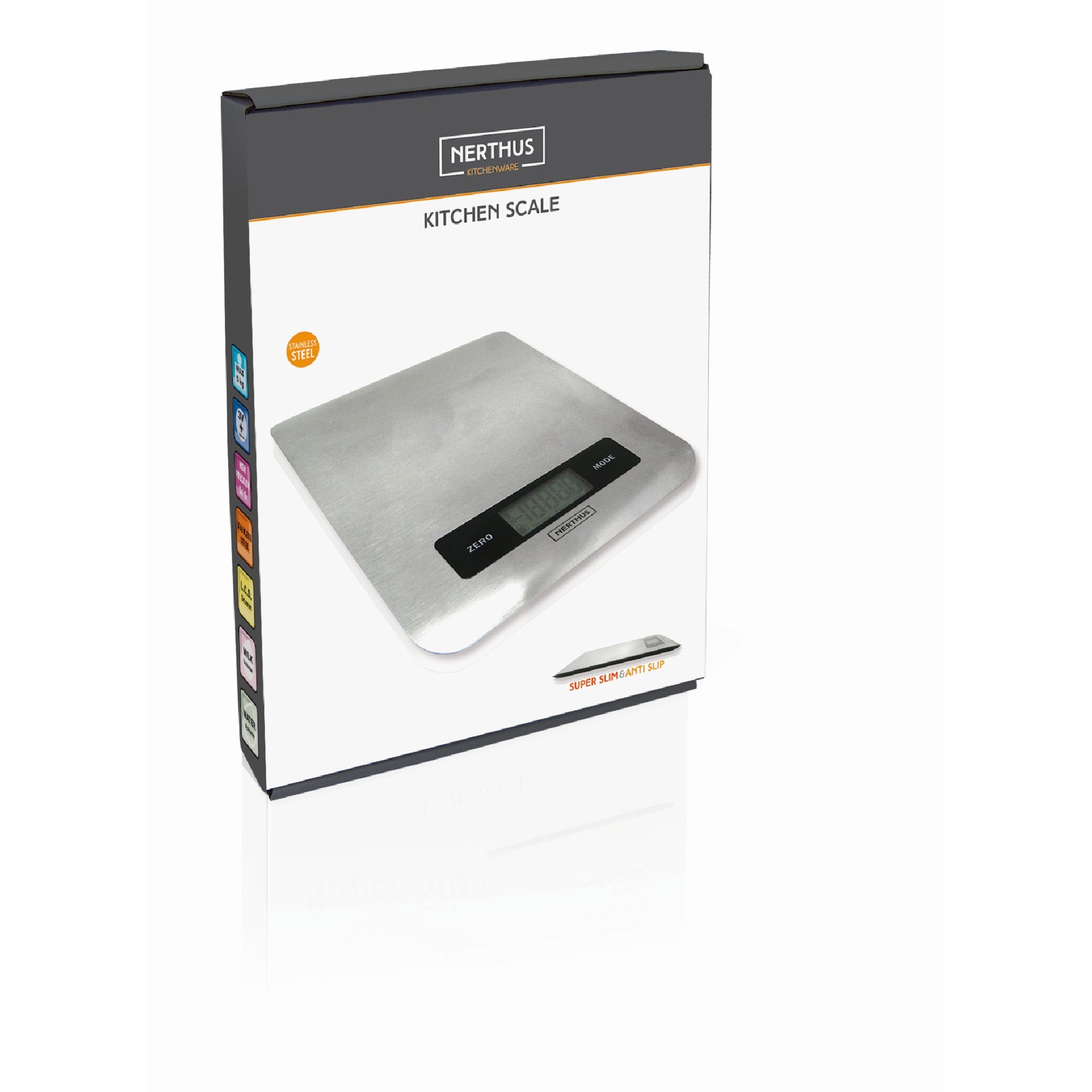 Báscula digital de cocina en acero inoxidable 5 kg