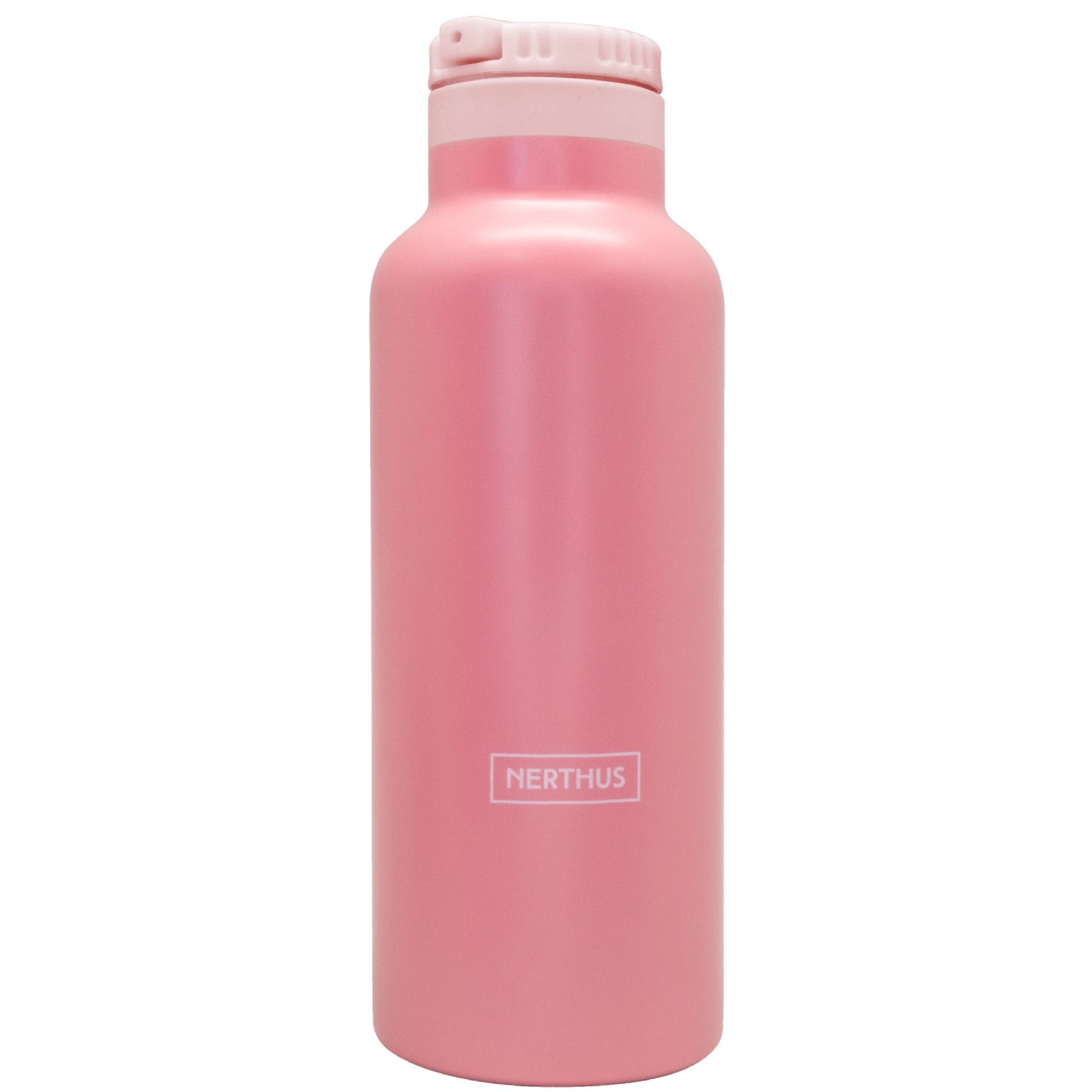 Botella Sport con Tapón Pajita Rosa