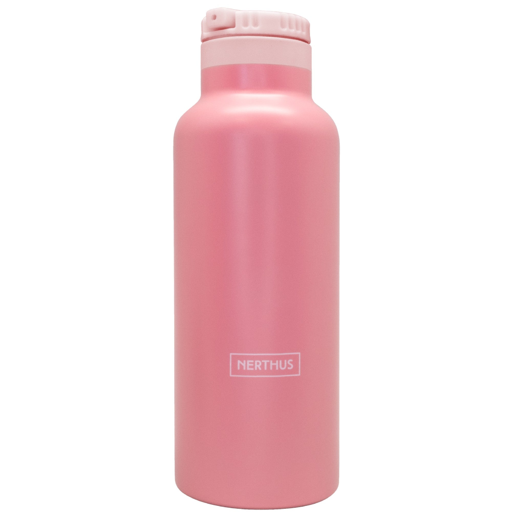 Botella Sport con Tapón Pajita Rosa