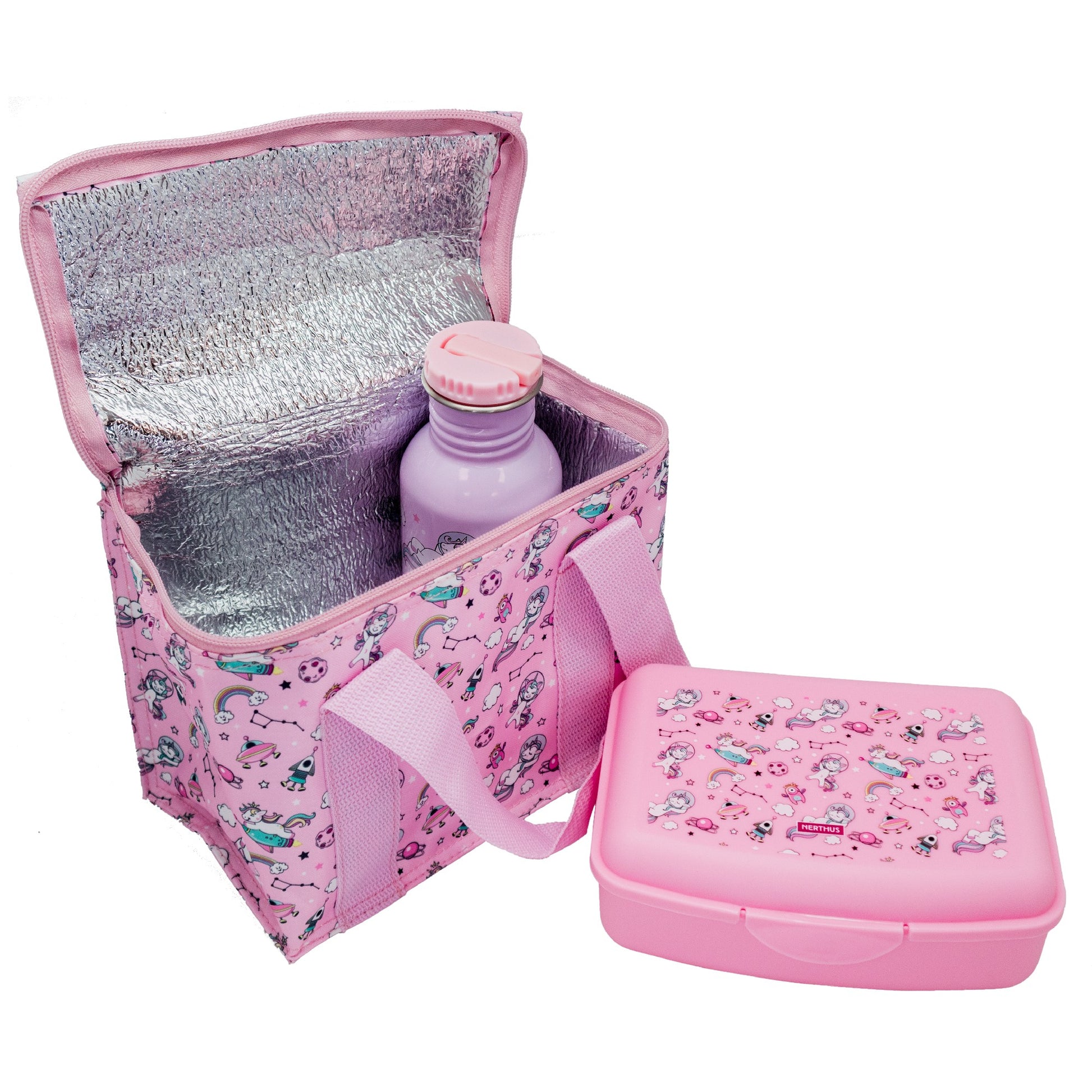 Bolsa Térmica Infantil para Almuerzo Reutilizable Leones,Unicornios,Dinosaurios,Espacio