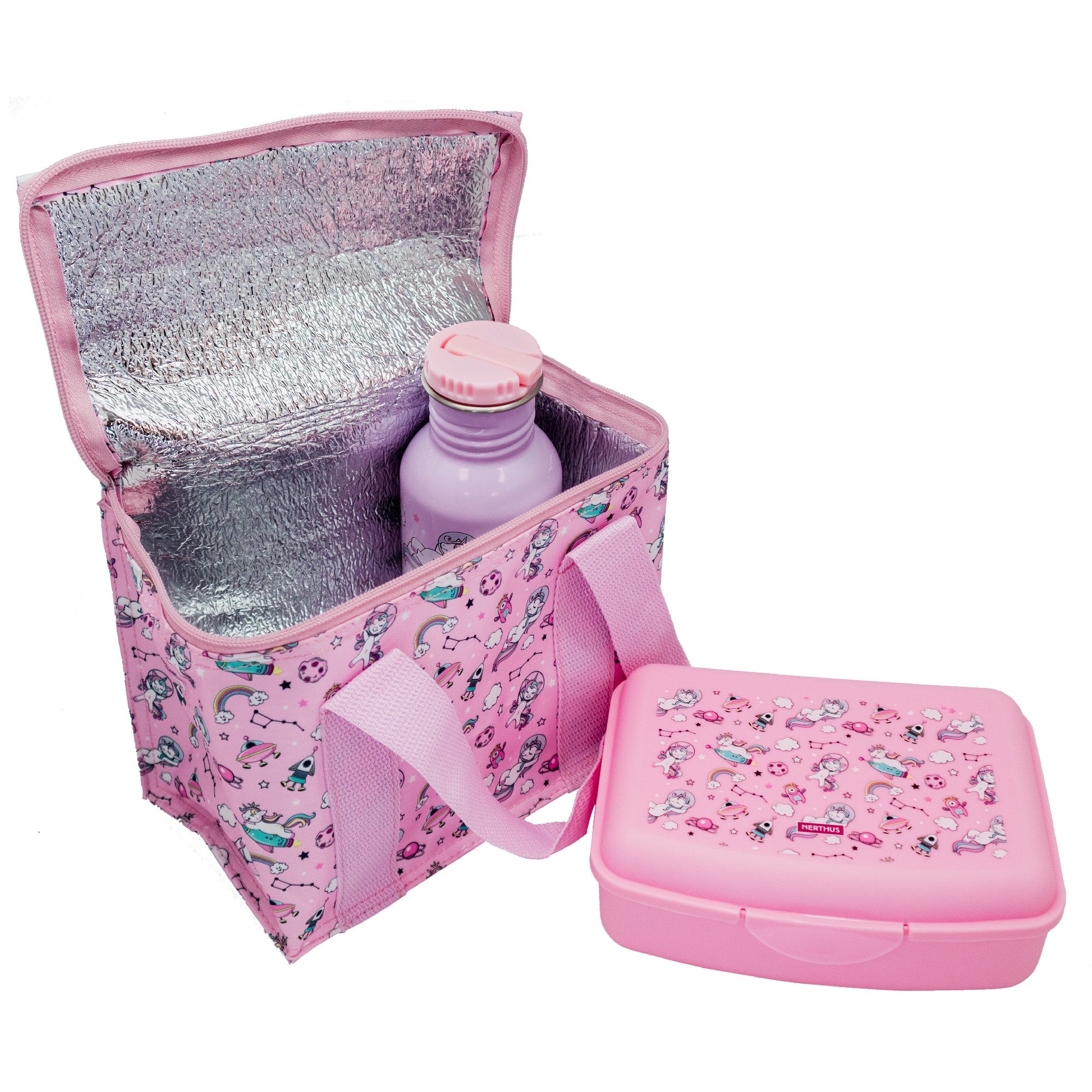 Bolsa Térmica Infantil para Almuerzo Reutilizable Leones,Unicornios,Dinosaurios,Espacio
