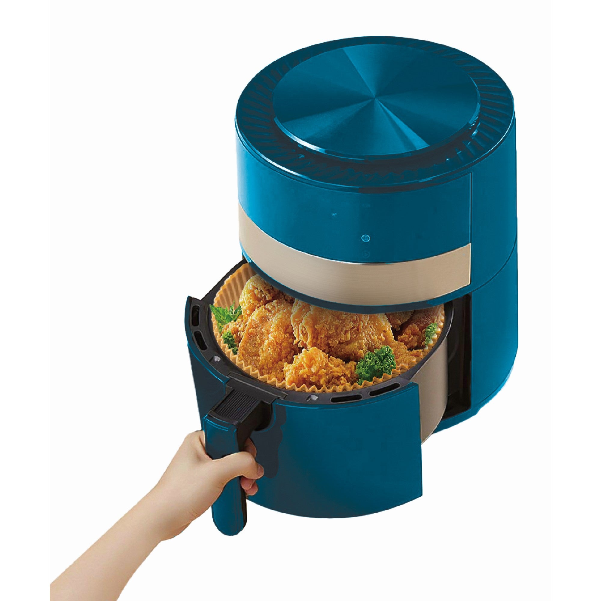 Bandeja de Papel Redonda para Freidora de Aire – 20x20 cm, 100 Piezas