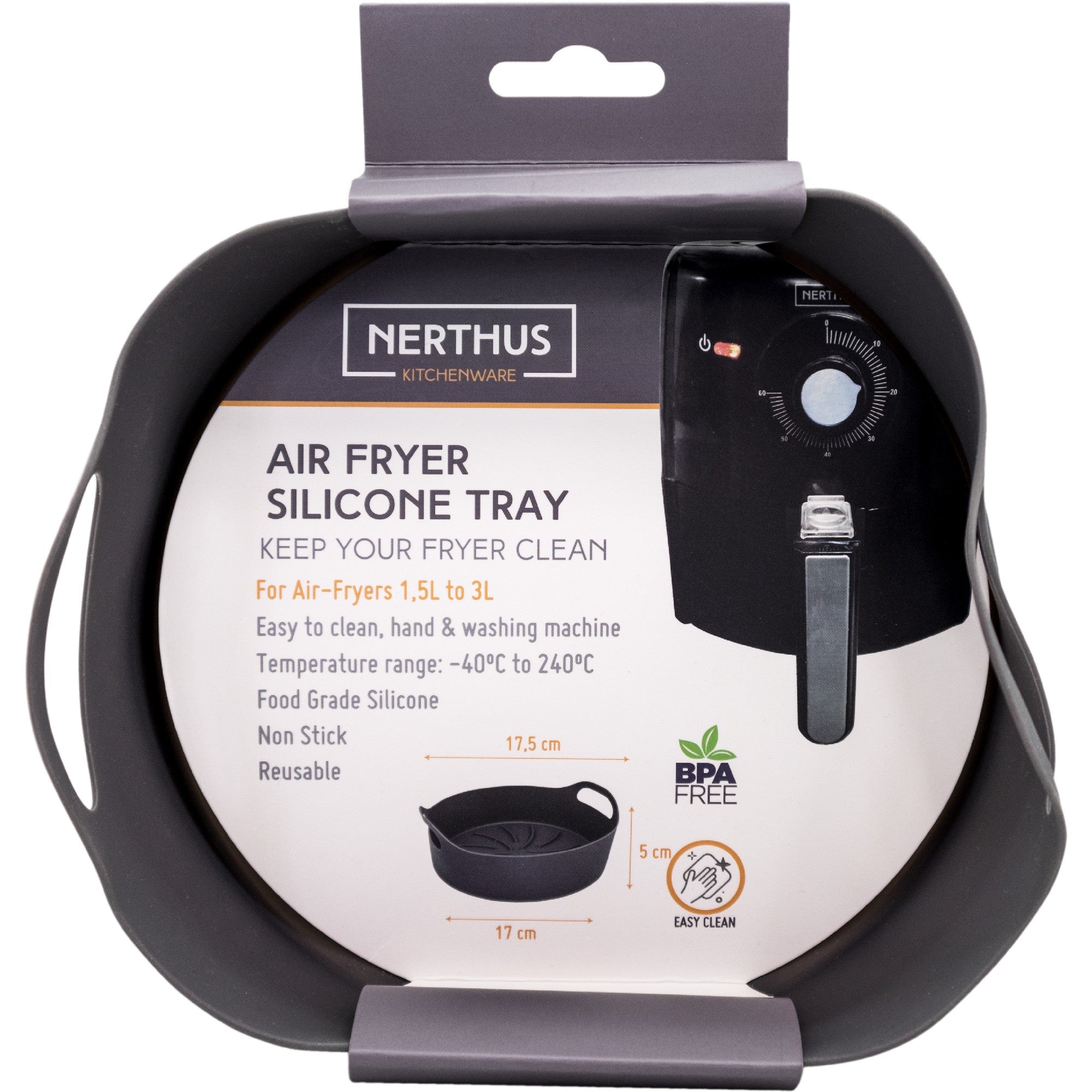 Bandeja de Silicona Redonda para Freidora de Aire