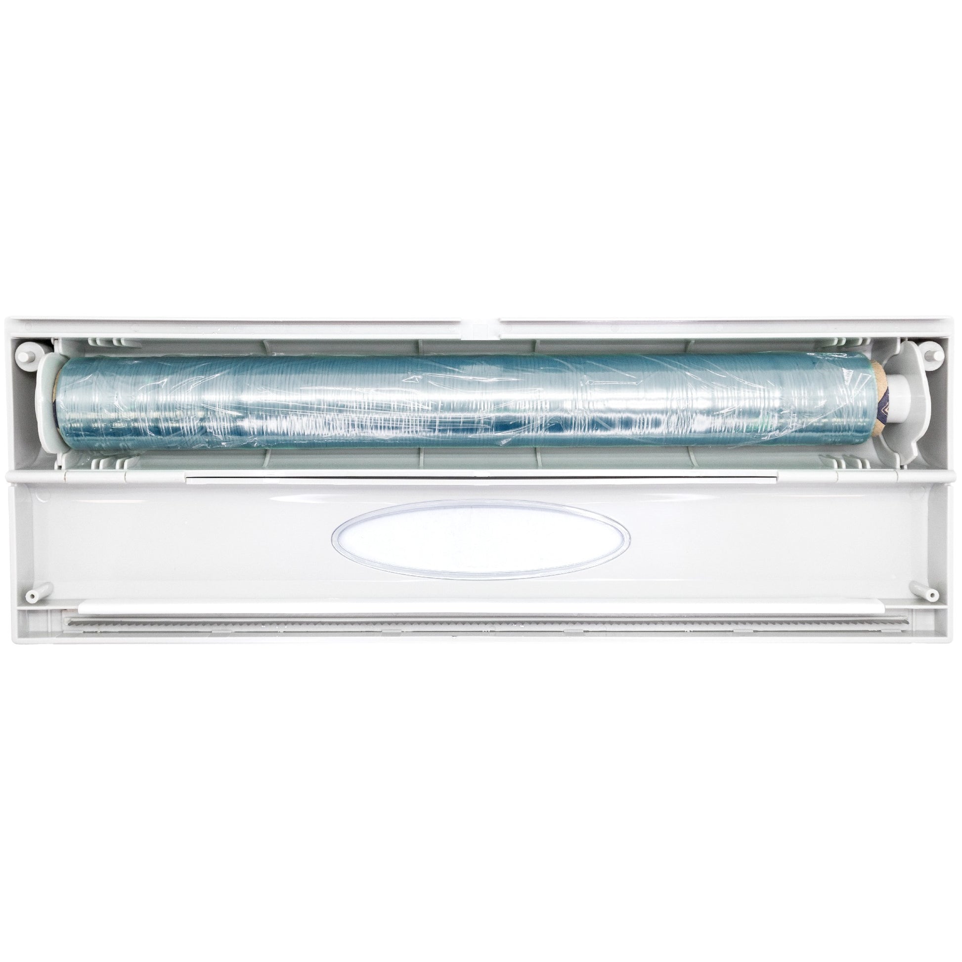 Portarrollos individual para film o papel de aluminio Gris,Blanco