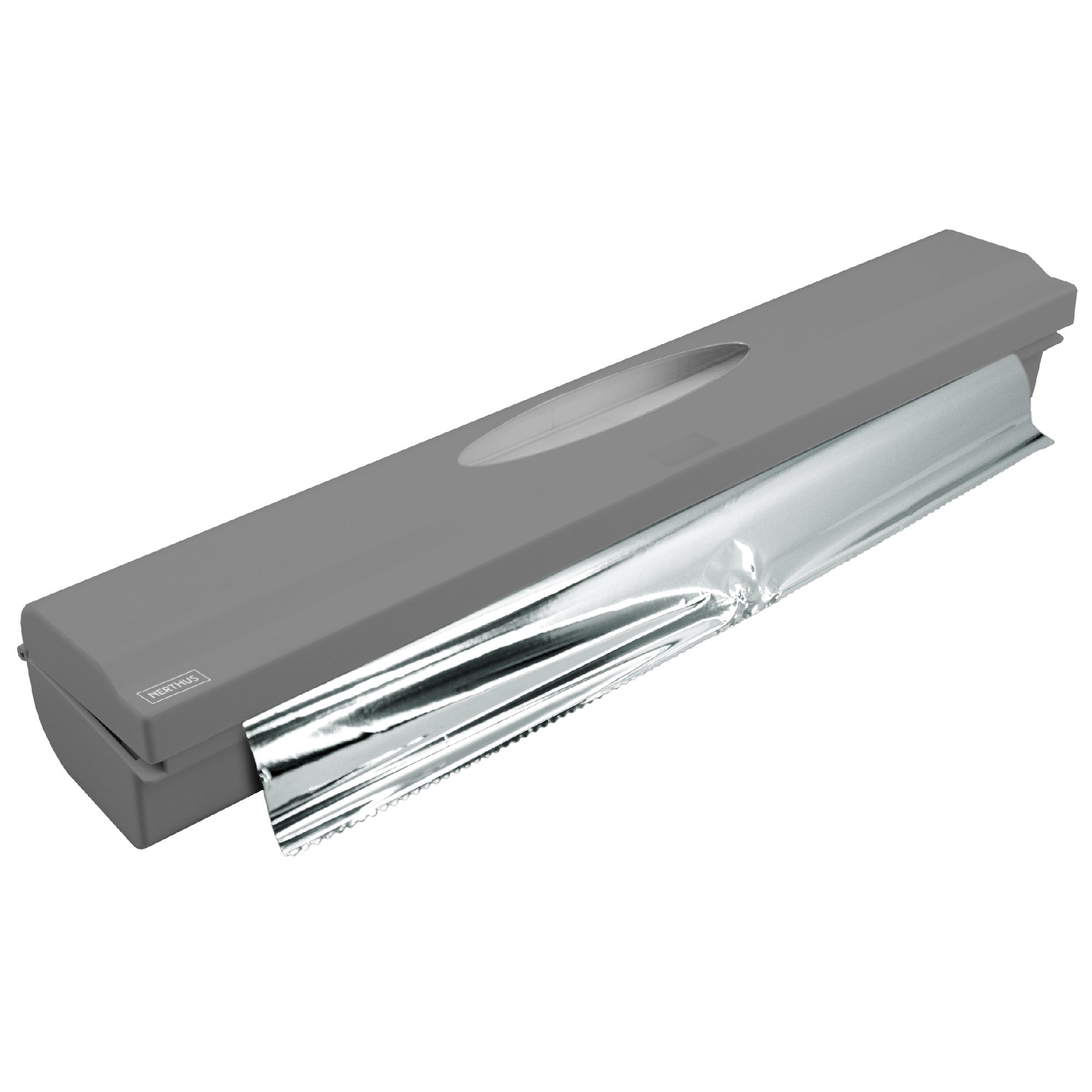 Portarrollos individual para film o papel de aluminio Gris